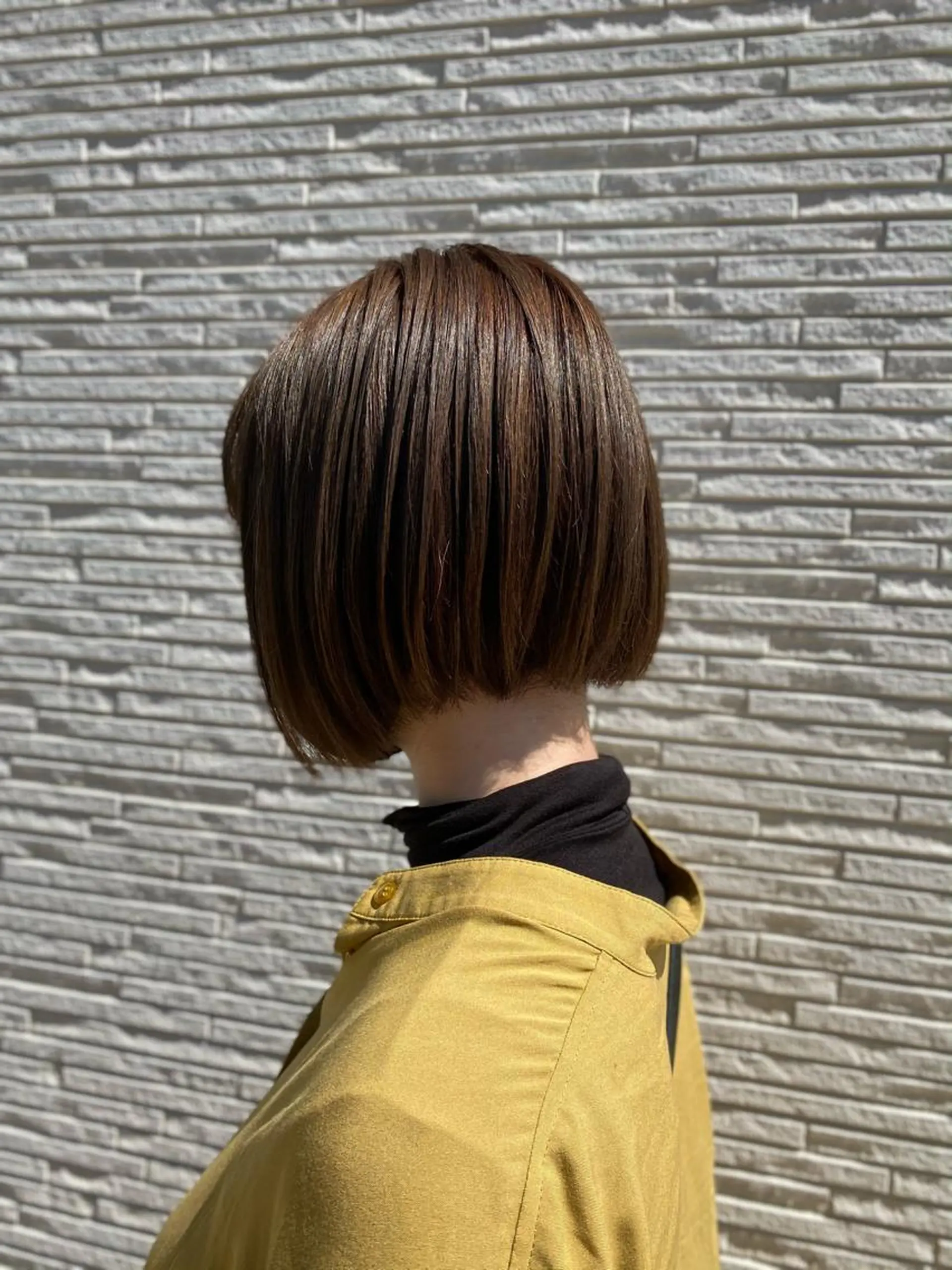 ショート ボブ アフロート福岡所属・大石 妃恵のヘアスタイル