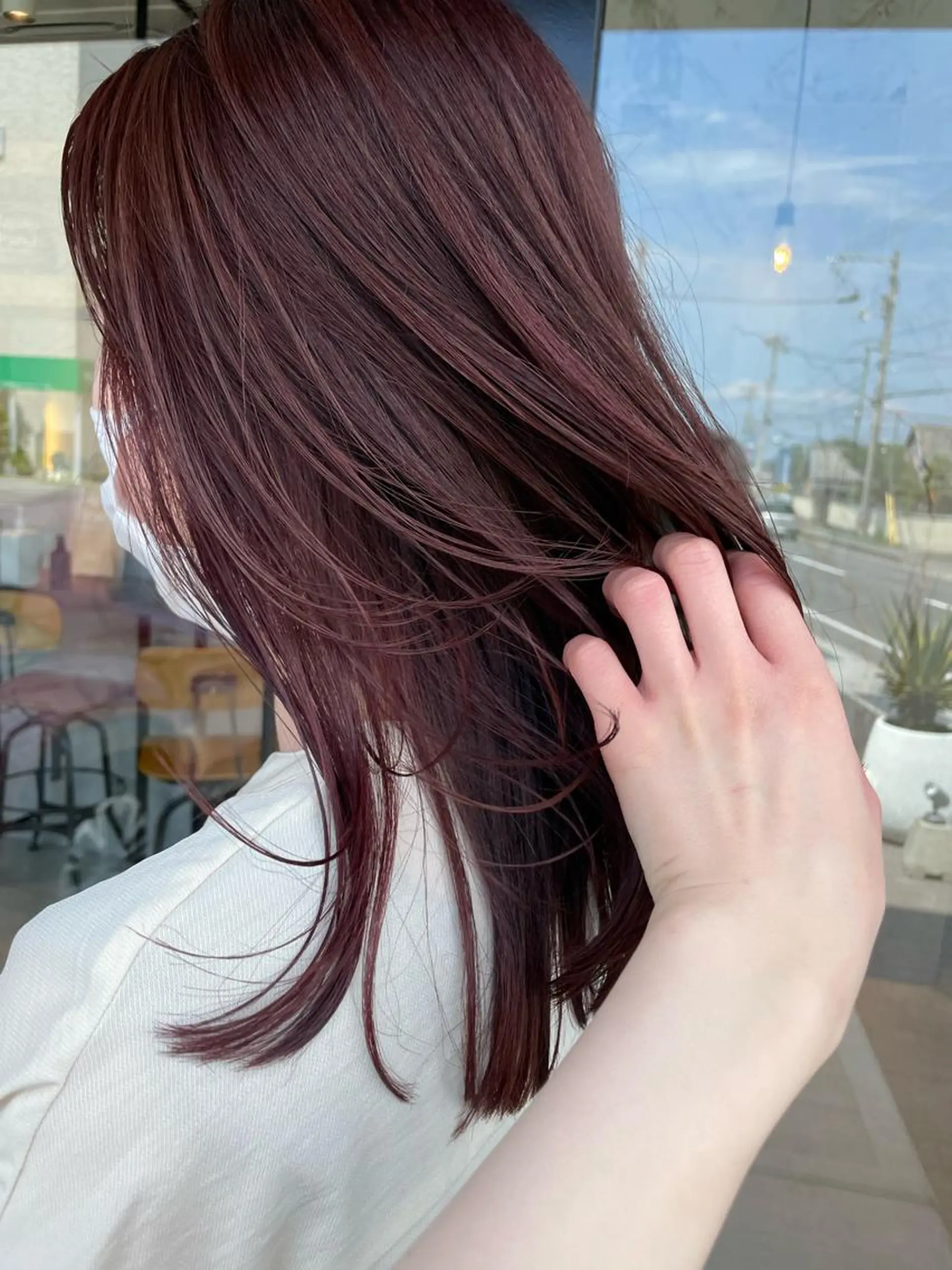 セミロング カラー SANDRO所属・SANDRO eno☺︎のヘアスタイル