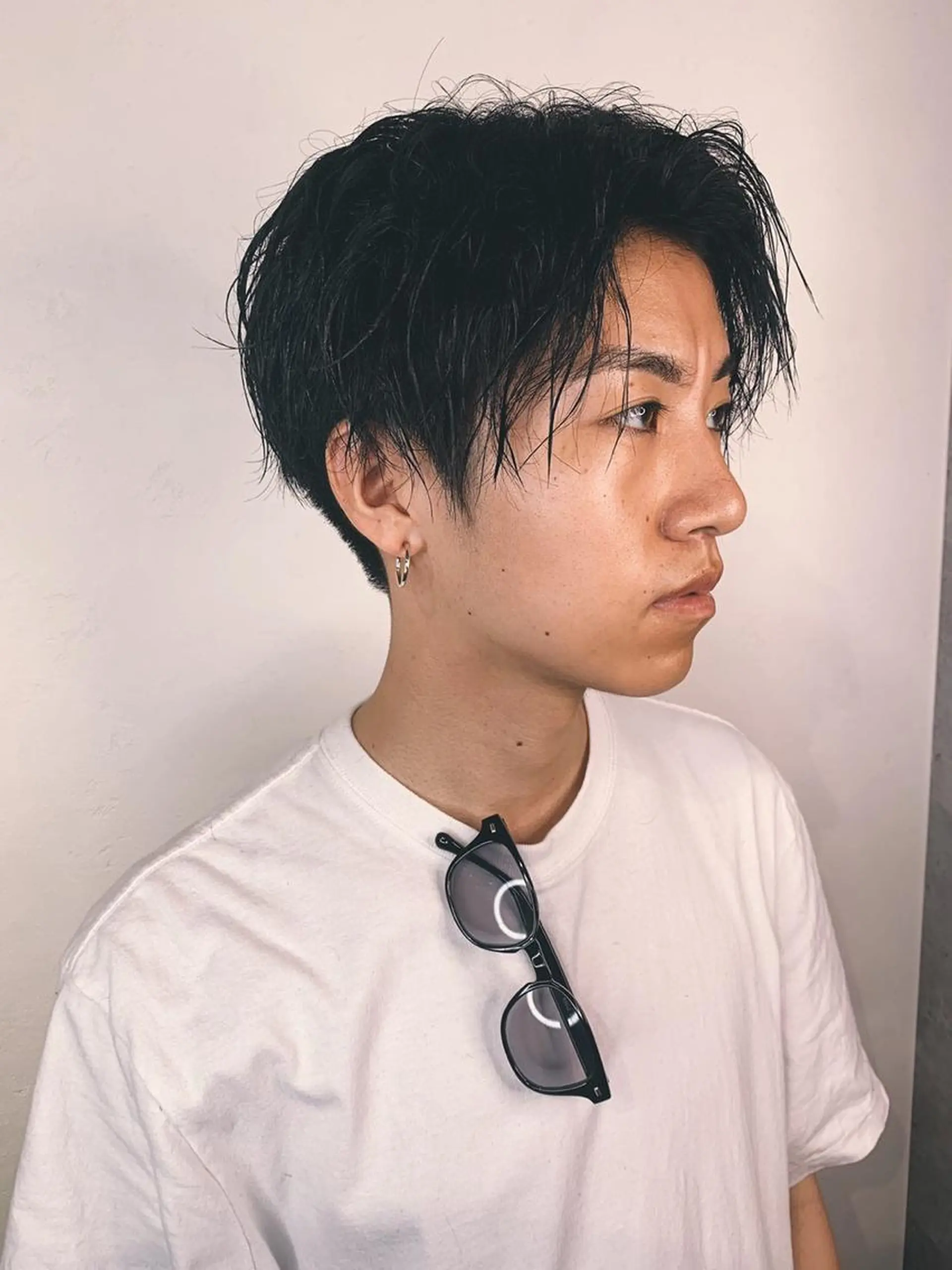 ショート カラー パーマ メンズ _ WHITE三宮店のヘアスタイル