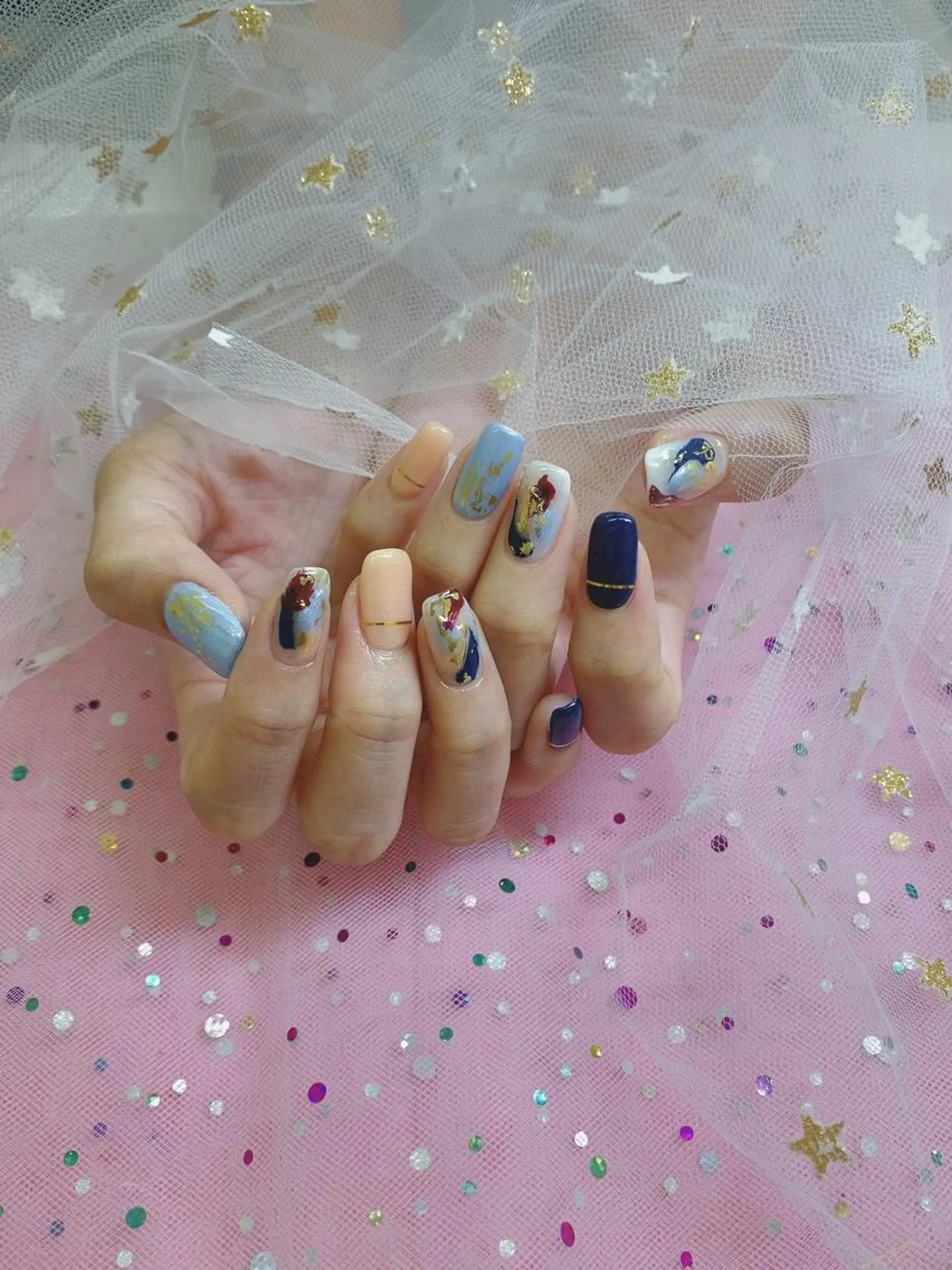 ネイル 🦋ネイルサロン ブラン🌈ゆりのネイルデザイン