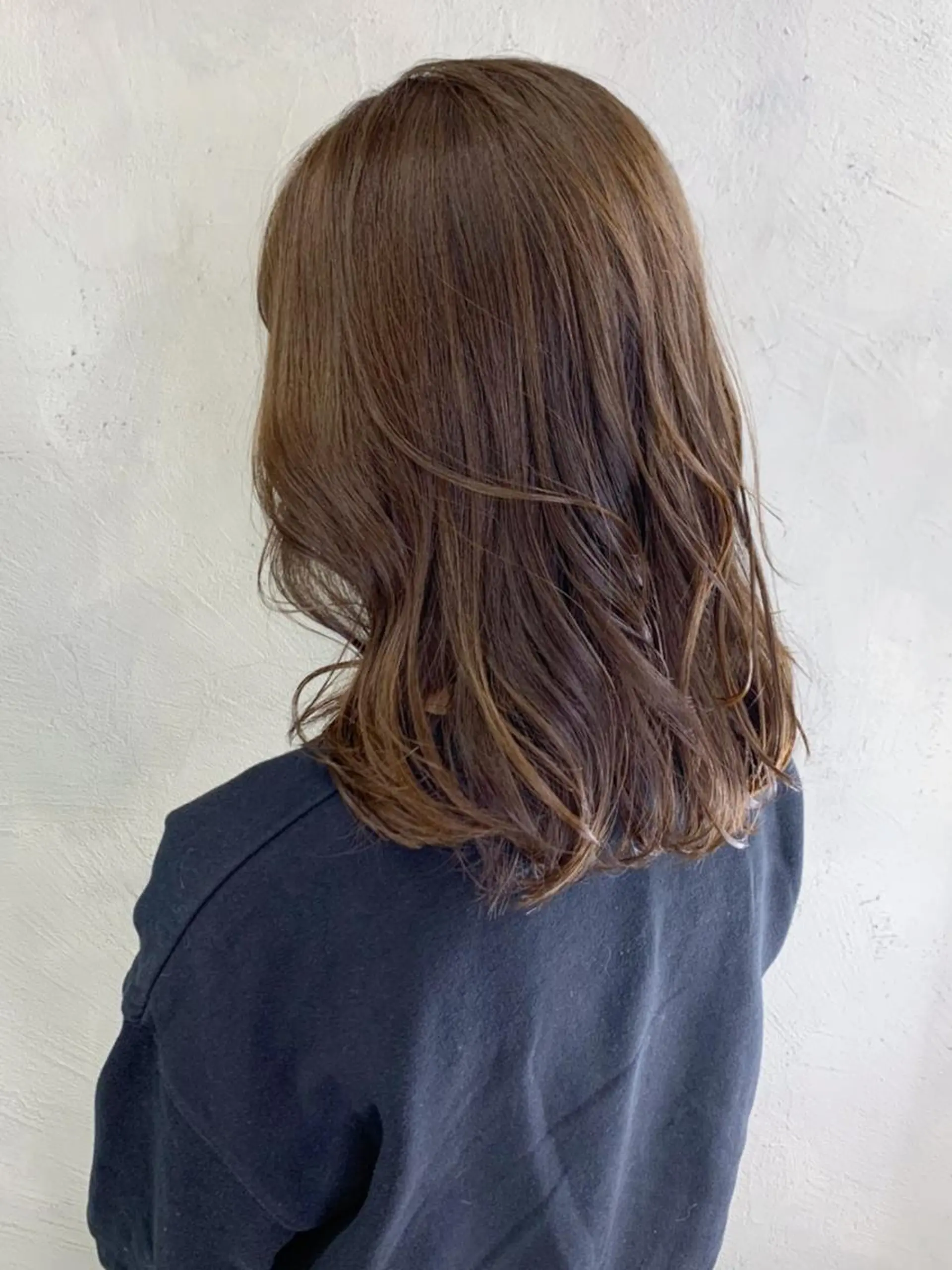 セミロング カラー パーマ ヘアアレンジ アッシュ ベージュカラー ITbyALBUM 中野店のヘアスタイル