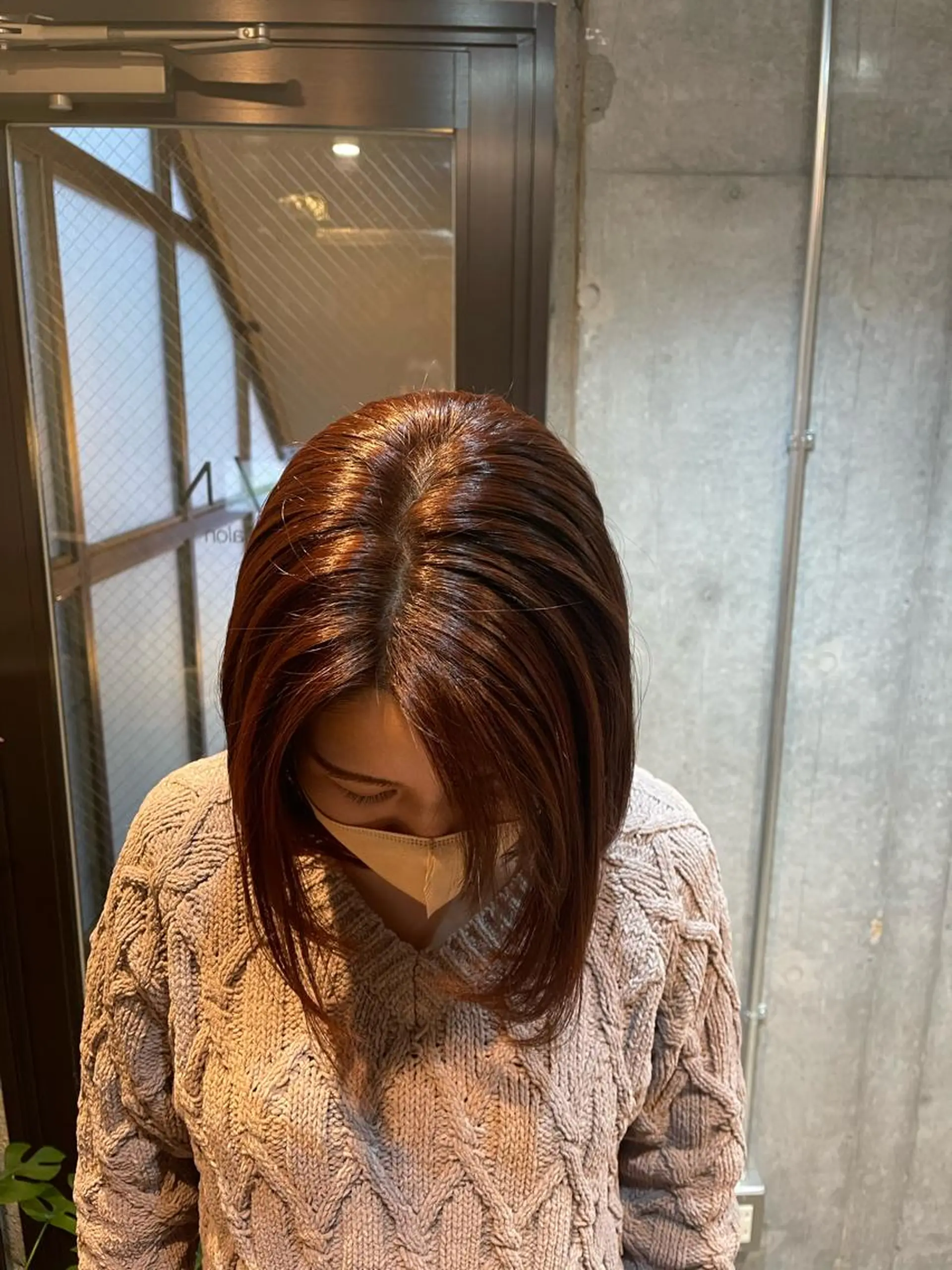 ショート カラー ブリーチ ブリーチなしカラー オレンジ ヘアカラー ボブ/インナーカラー ショート/佐野祥子のヘアスタイル