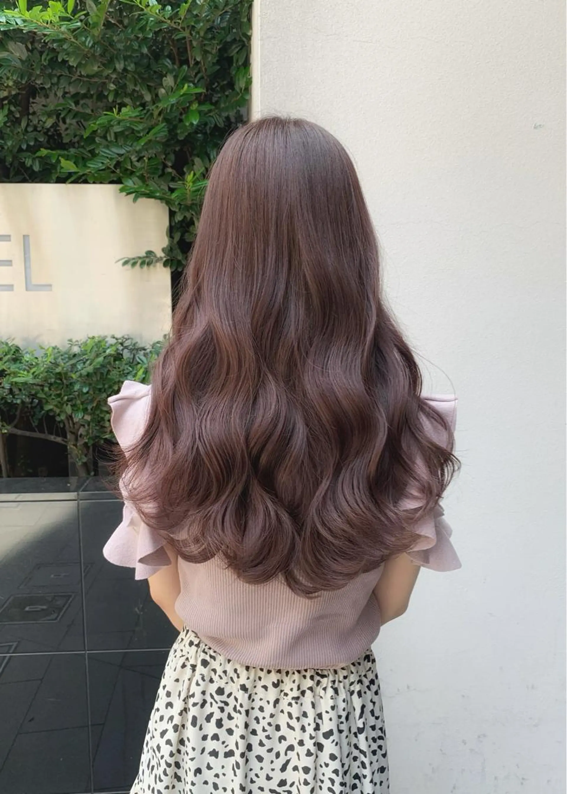 ロング カラー ブラウンカラー ピンクカラー ピンクブラウン カット ヘアカラー トリートメント LUMO所属・矢野 晃平のヘアスタイル