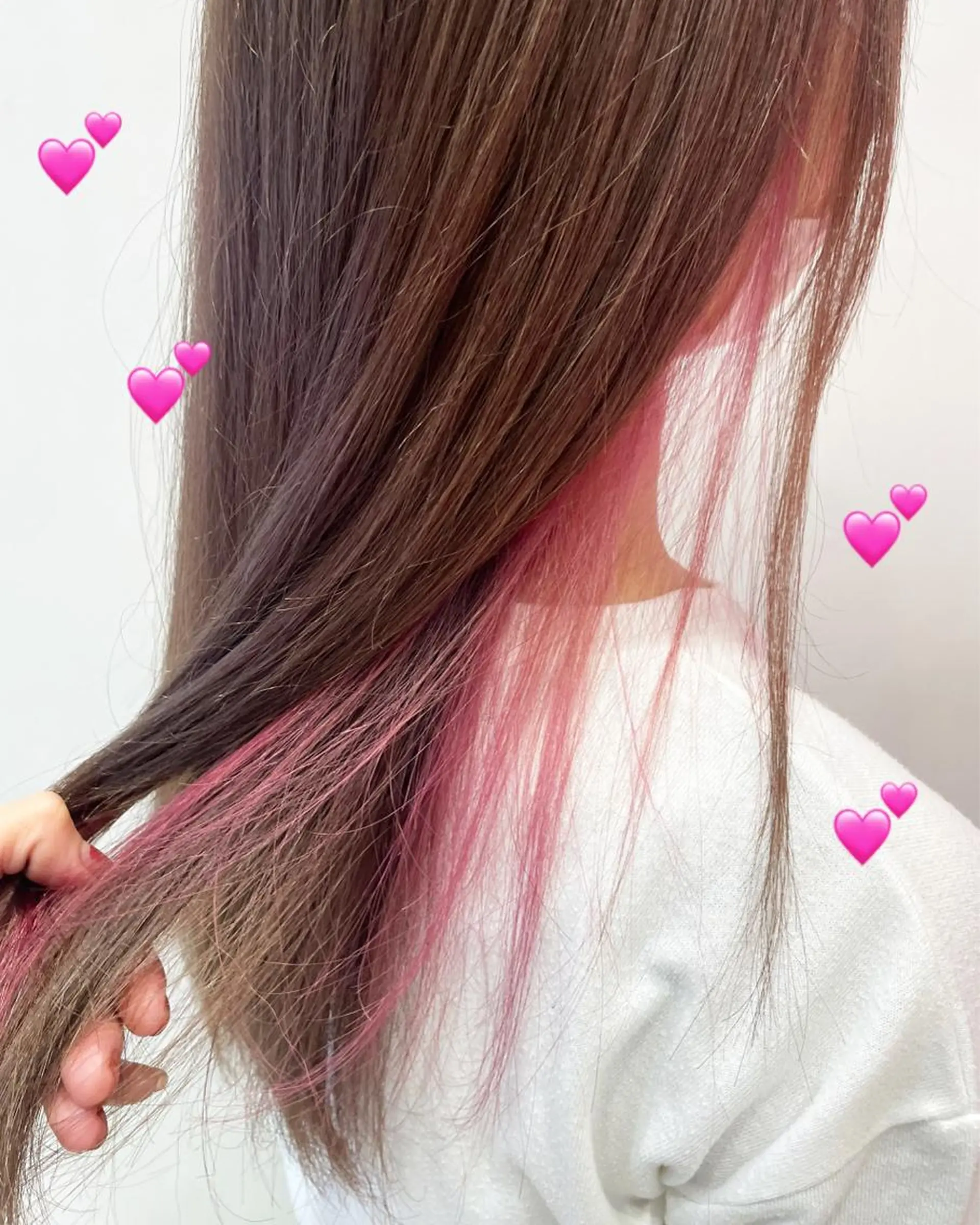 ロング カラー ヘアアレンジ イヤリングカラー トリートメント EMANON新宿東口所属・新宿駅近♡個室 ♡関口三都季🌜のヘアスタイル