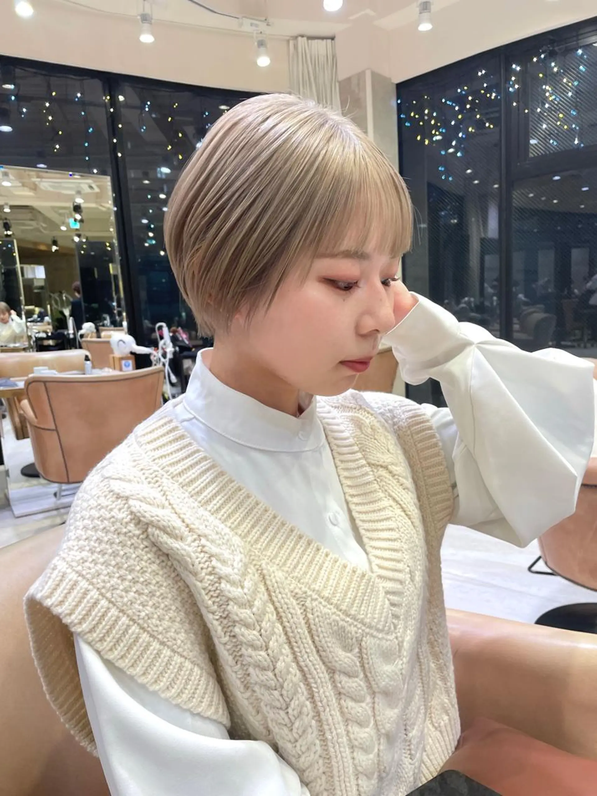 ショート カラー ヘアアレンジ GRAND OMOTESANDOのヘアスタイル