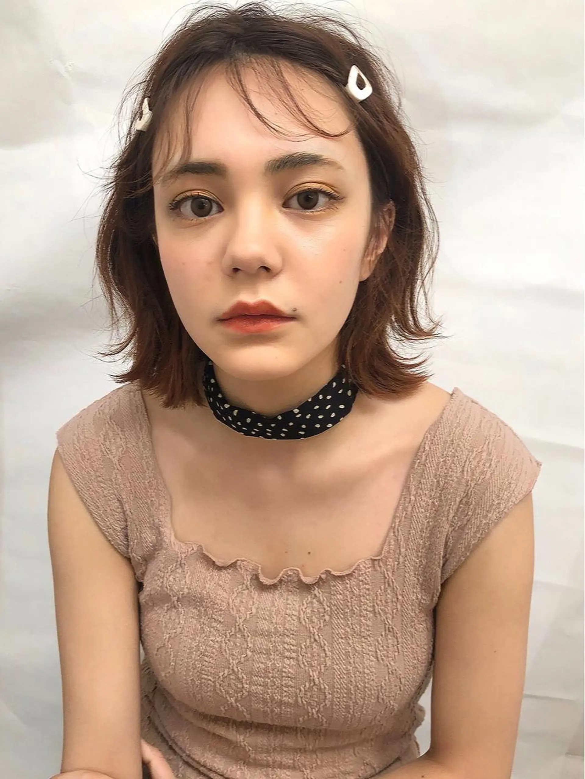 ショート カラー ブラウンカラー ナチュラルブラウン カット ヘアカラー トリートメント 齋藤 咲のヘアスタイル