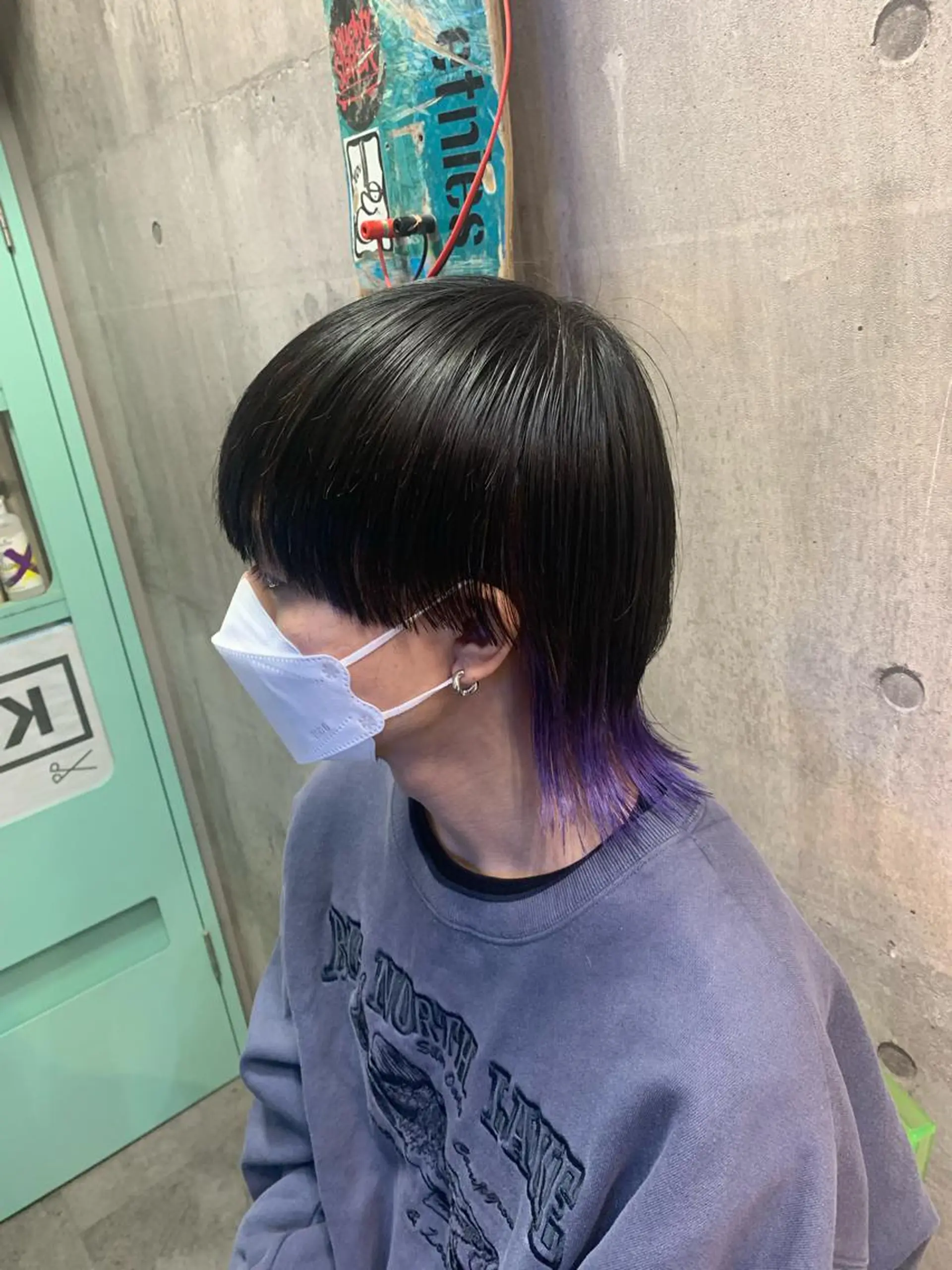 ショート カラー ヘアカラー トリートメント ハイトーン/メンズ/ ウルフ特化   小松のヘアスタイル