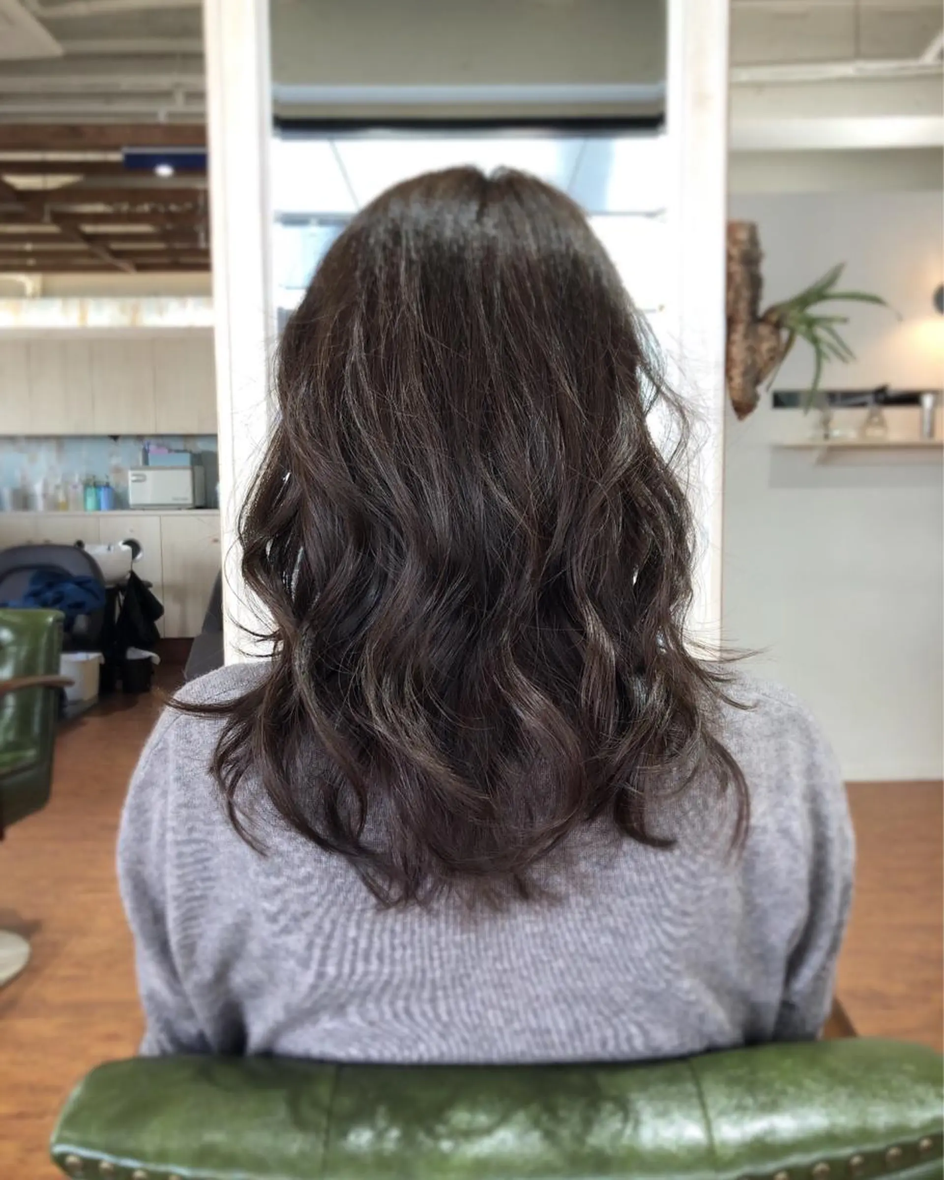 セミロング アッシュ @ KENのヘアスタイル