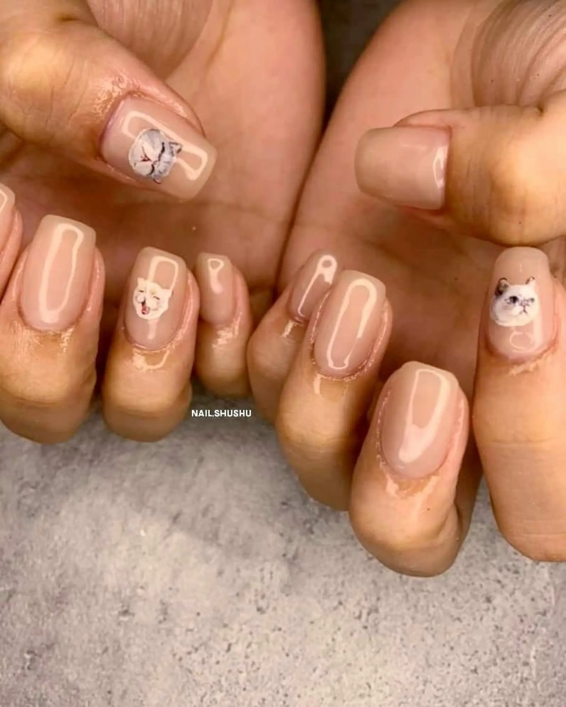 ネイル シンプルネイル 3dパーツ/流行り 👧shushu❤️のネイルデザイン