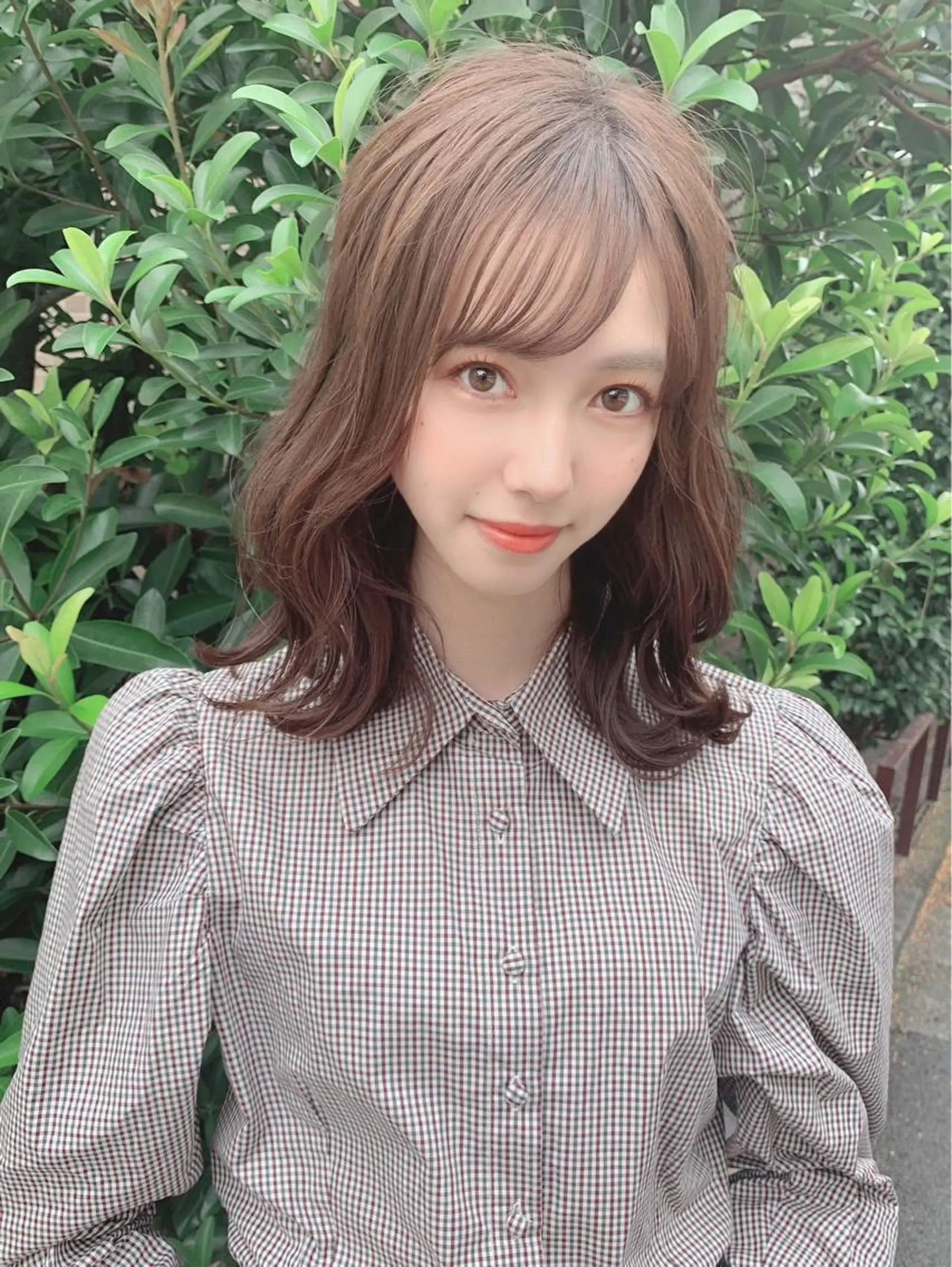 ミディアム カラー パーマ ヘアアレンジ 【公式】amble luxe池袋東口🩷のヘアスタイル