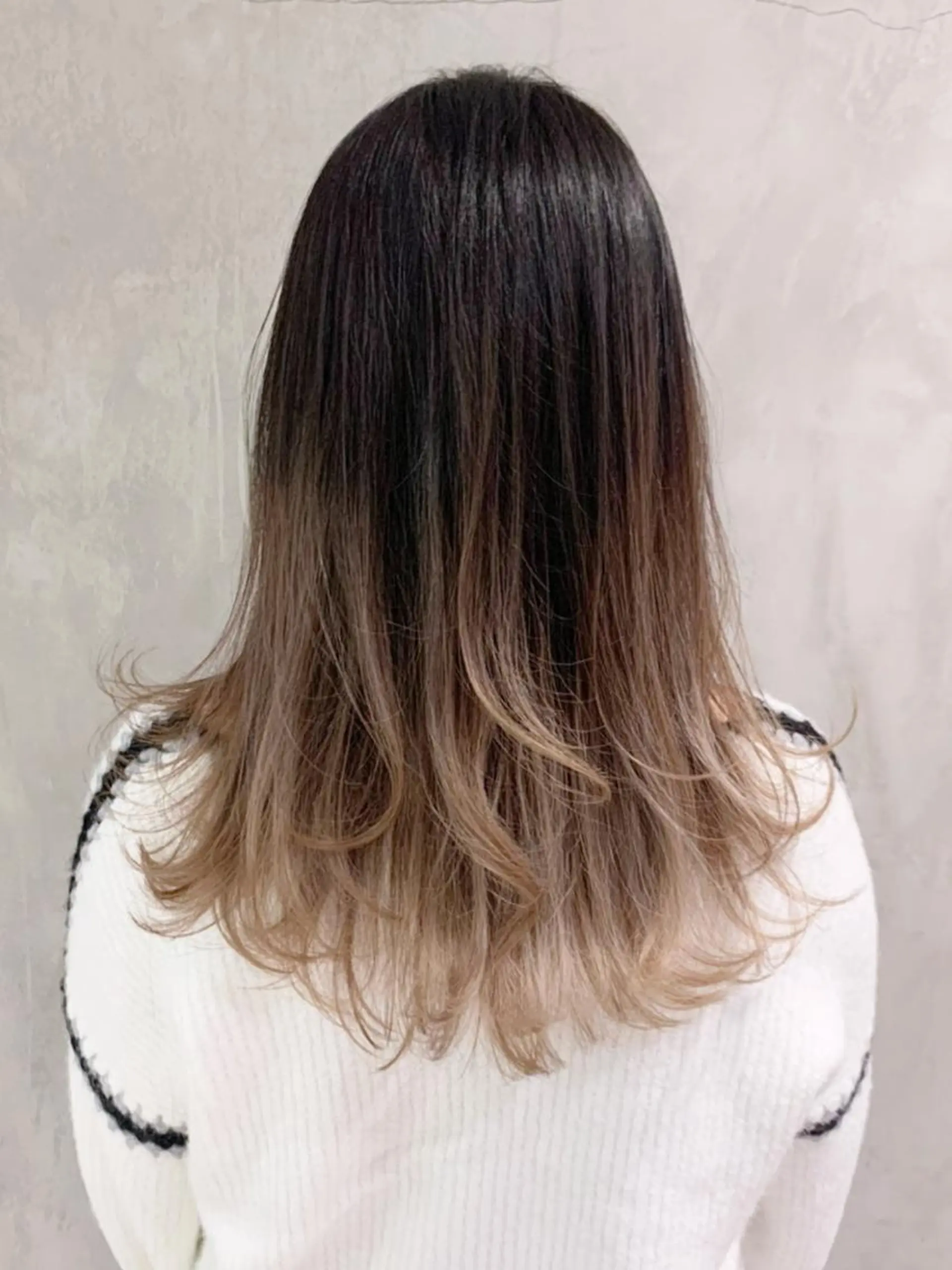 セミロング カラー パーマ ヘアアレンジ グラデーションカラー ITbyALBUM 浦和店のヘアスタイル