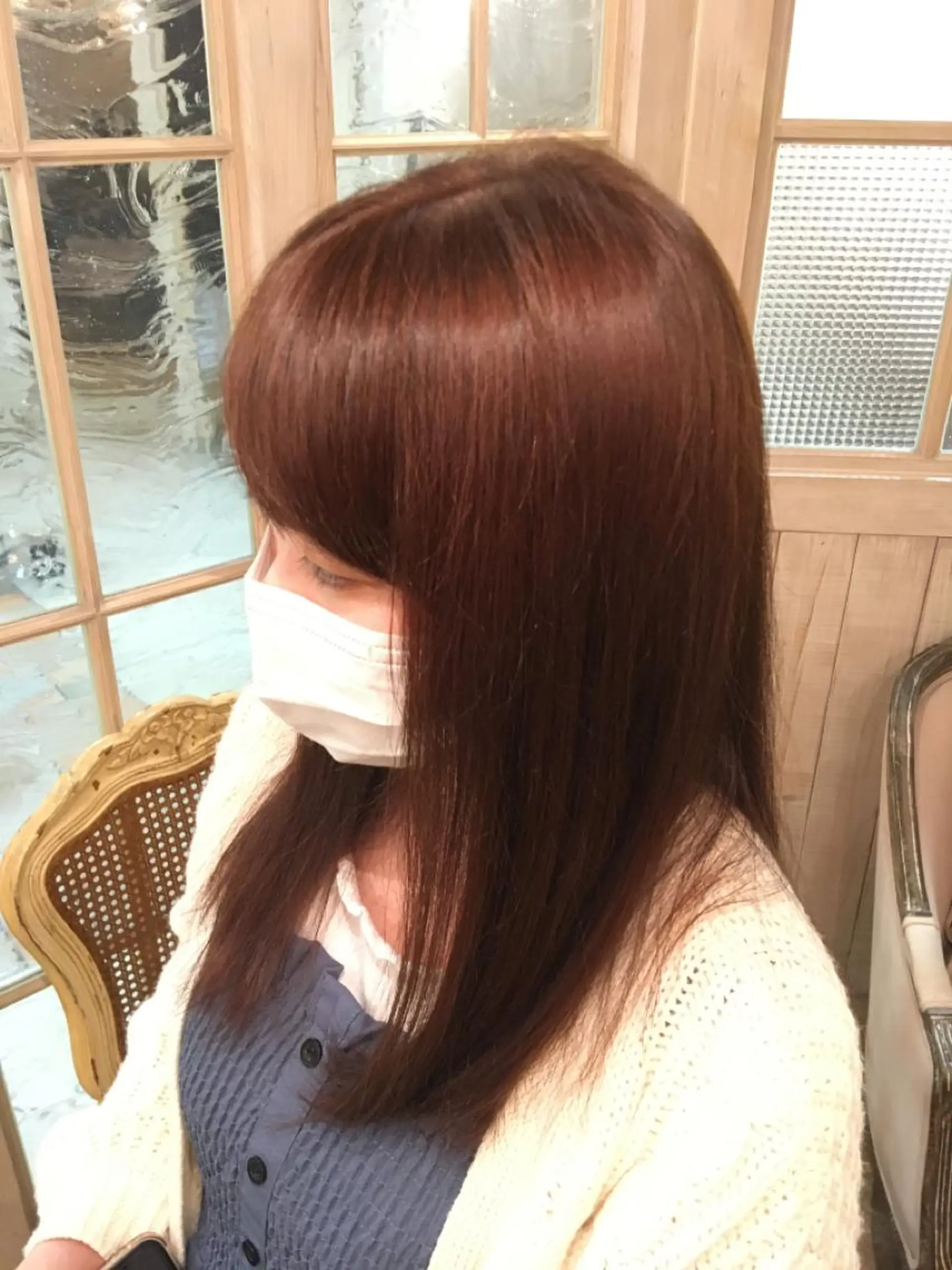 ロング カラー 前平 友慈のヘアスタイル