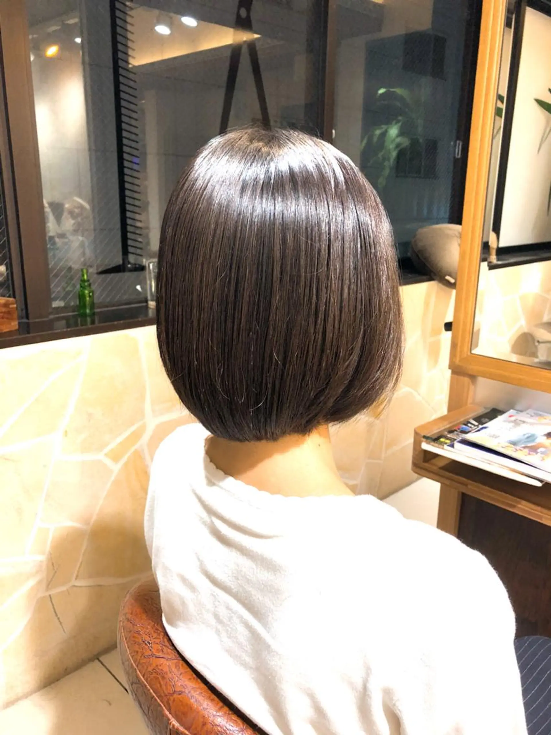 ショート ショートボブ ボブ ショートヘア 縮毛矯正 【ディレクター 🧸🤍田澤 唯那】のヘアスタイル
