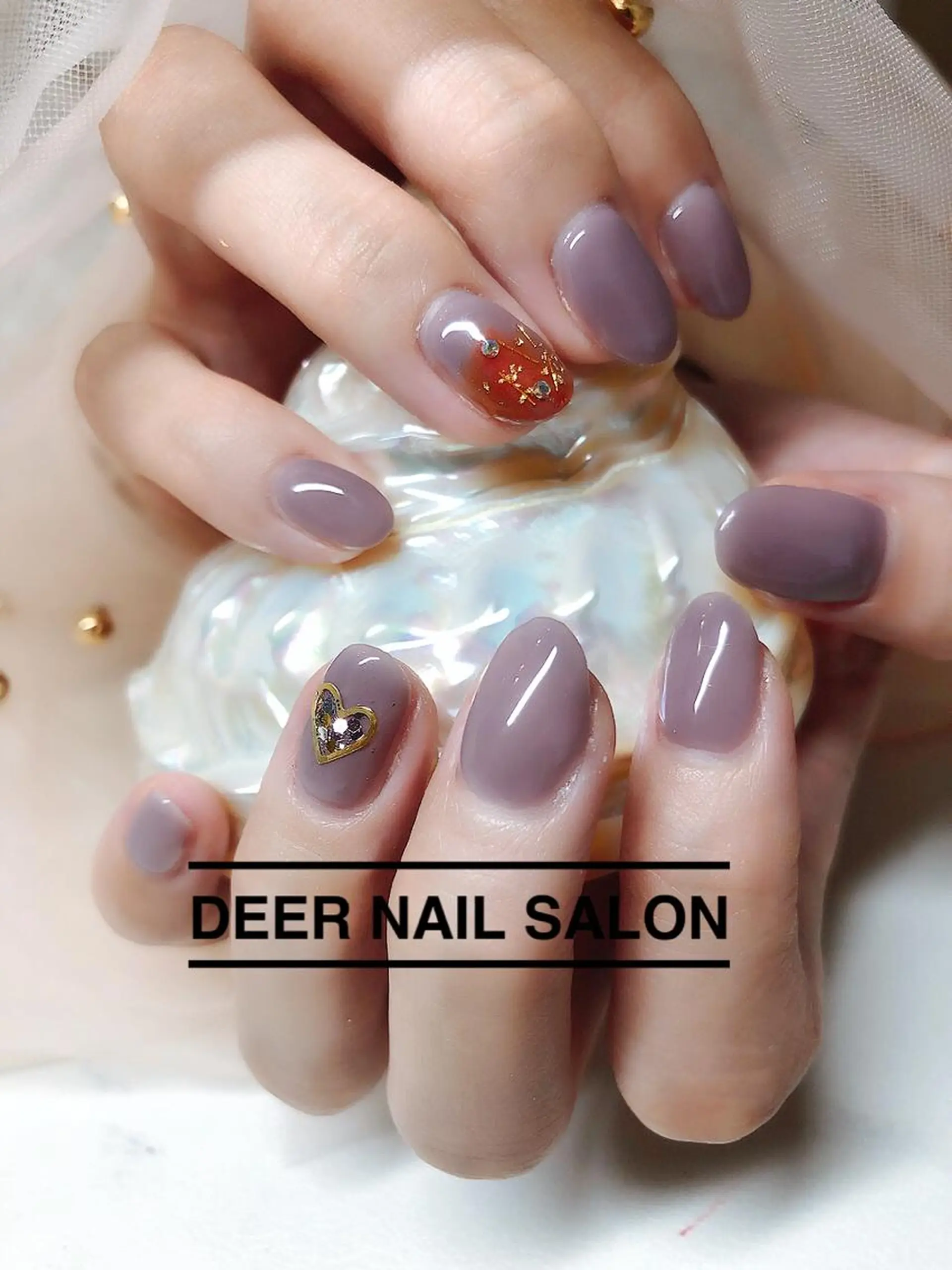 ネイル パープル Peachy 🍑のネイルデザイン