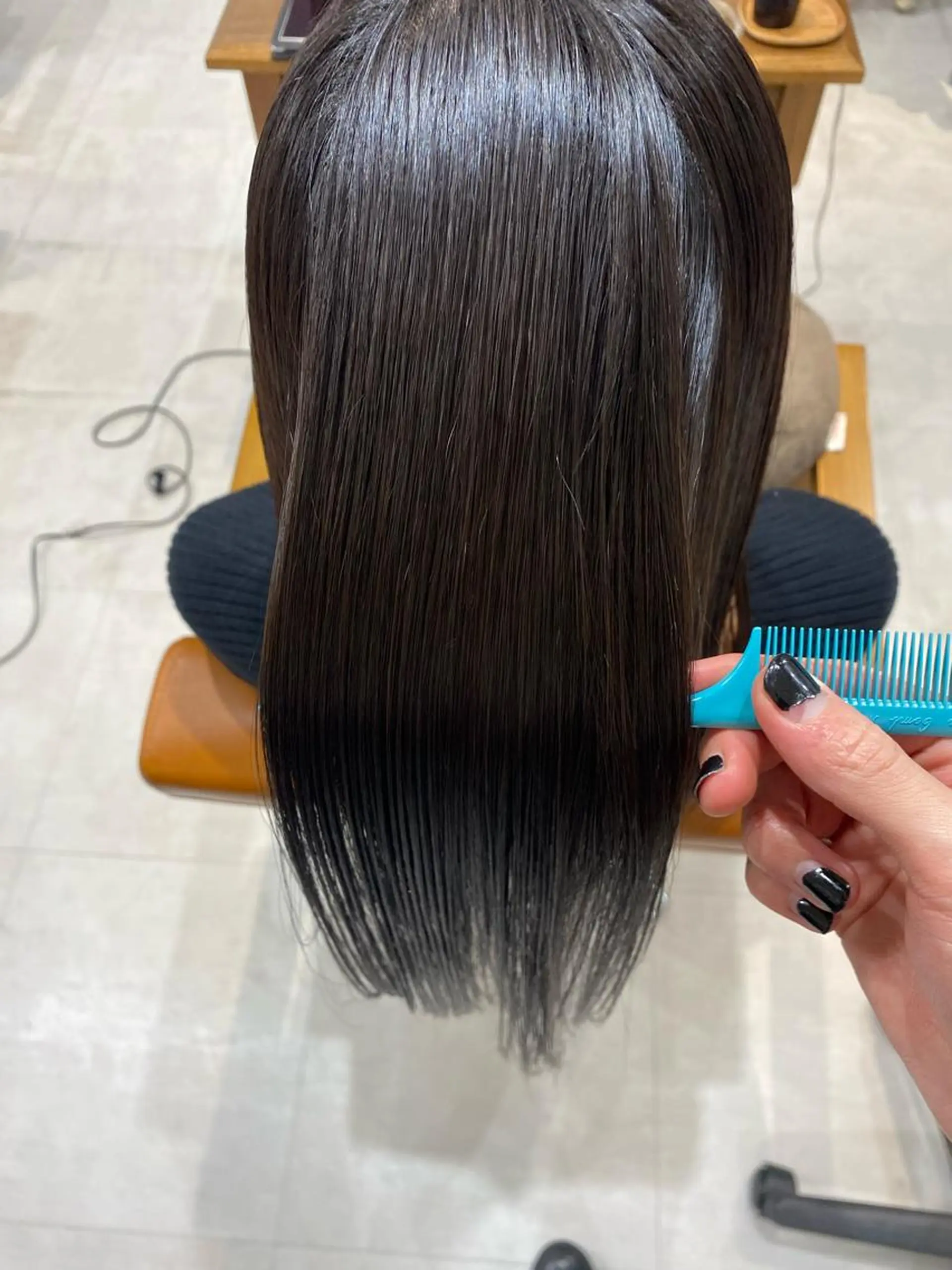 ロング カラー トリートメント 山﨑 燦人のヘアスタイル