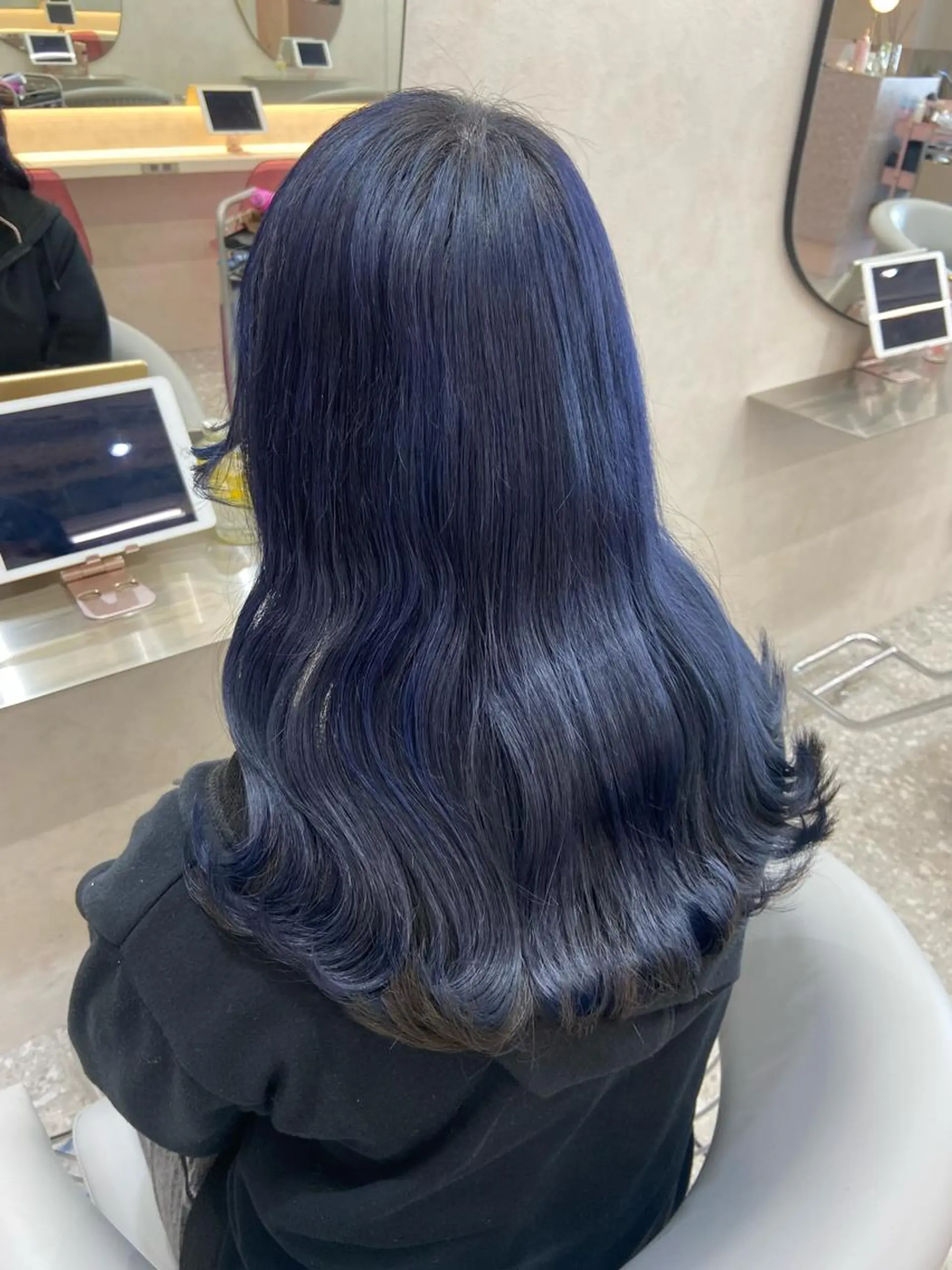 セミロング カラー 新宿/韓国ヘア 中明度カラー/かやのヘアスタイル