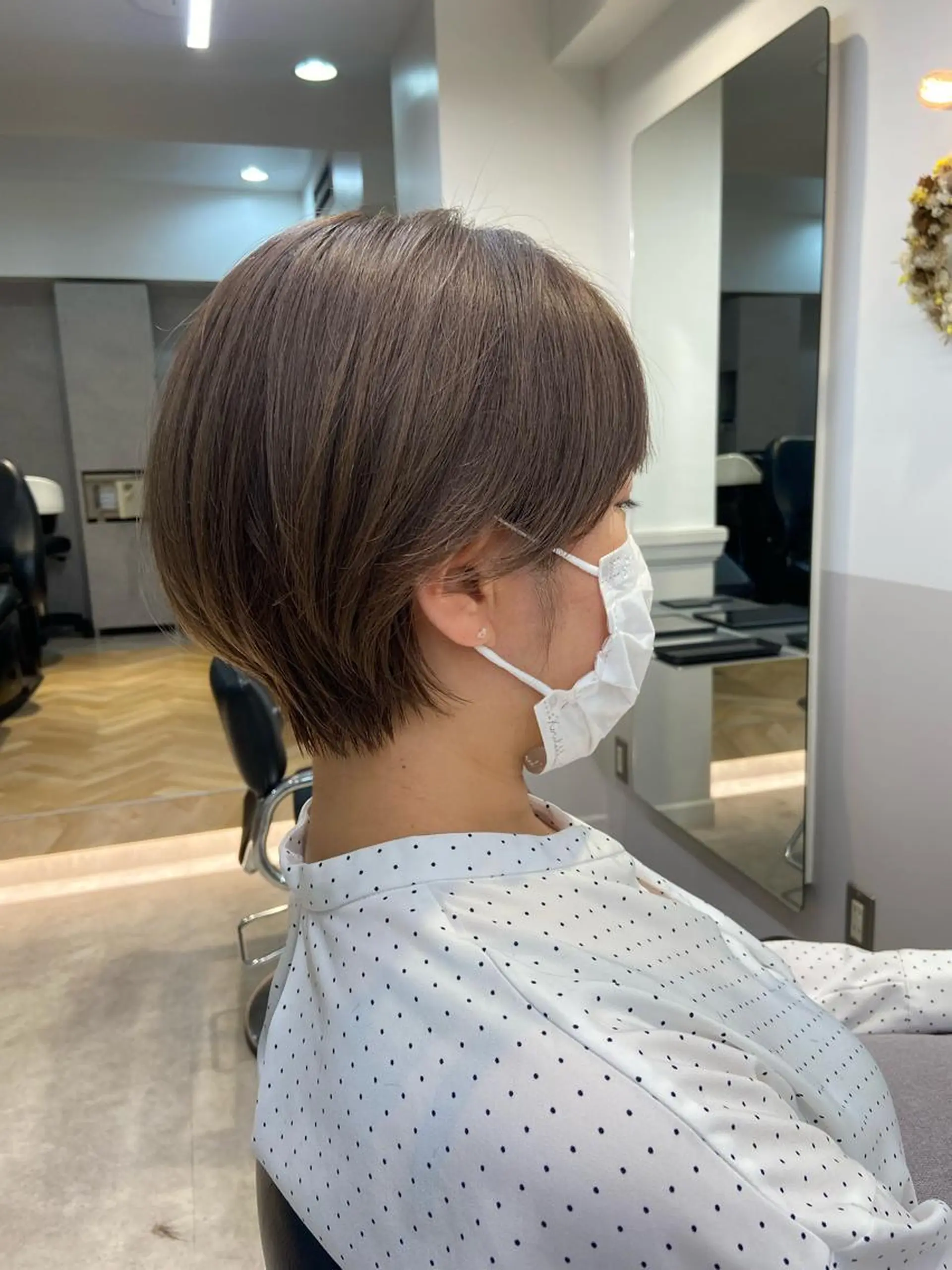 ショート カラー 山下夕月 ショート🫧ボブのヘアスタイル
