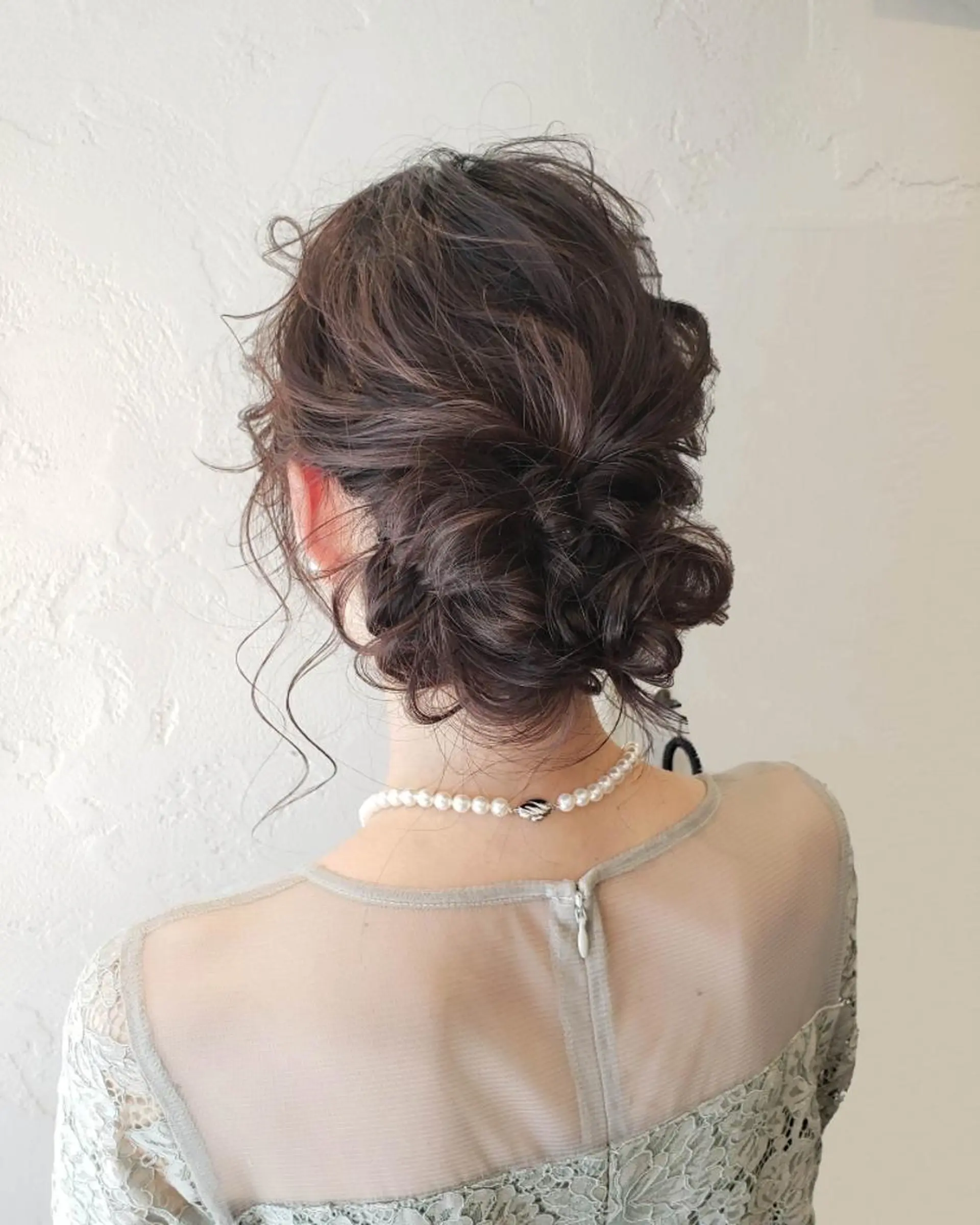 ヘアアレンジ セミロング ヘアセット 薄葉 美菜子のヘアスタイル