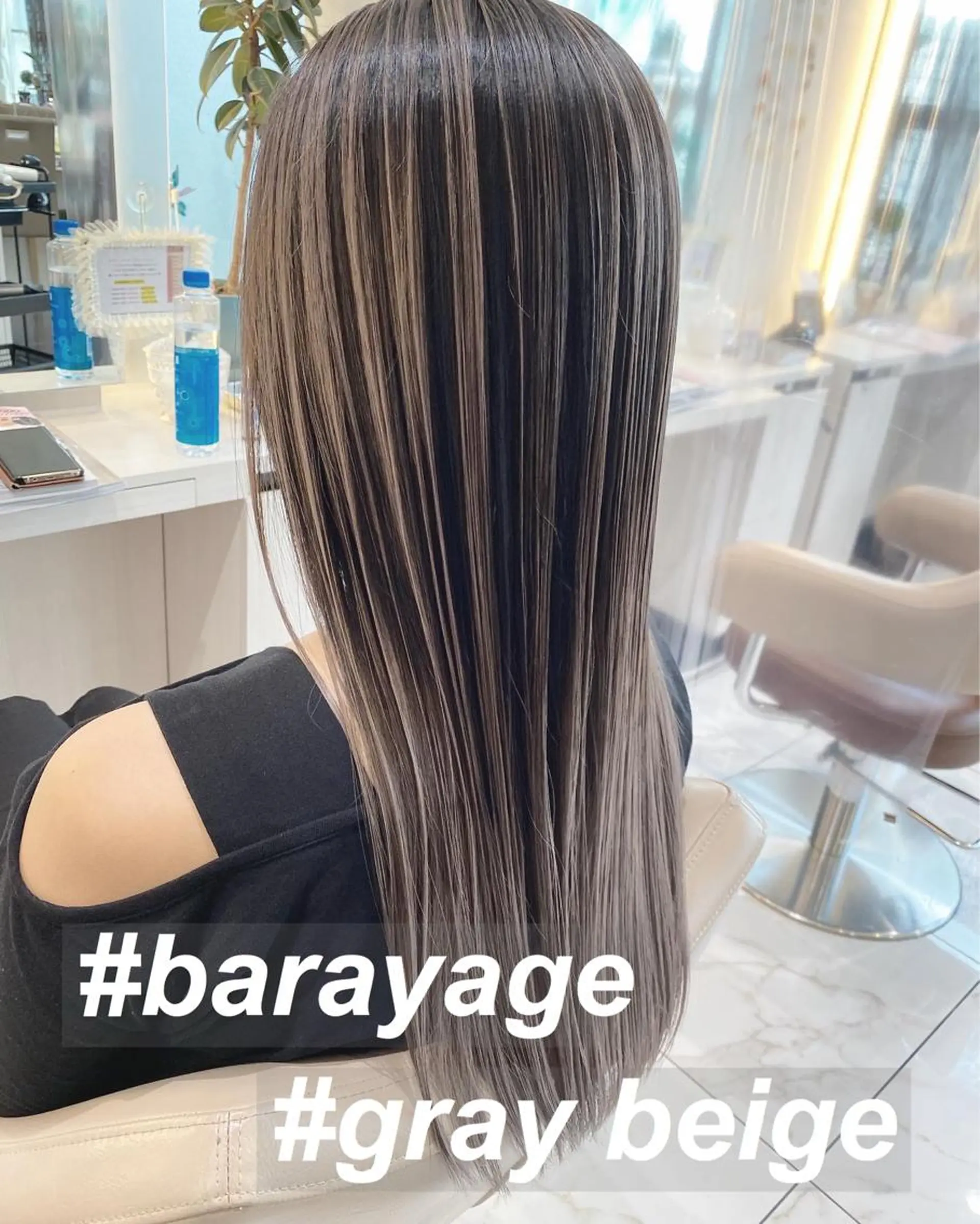 ロング カラー バレイヤージュ 髪質改善 レイヤーカット カット ヘアカラー トリートメント 山崎俊輔/髪質改善 /バレイヤージュのヘアスタイル