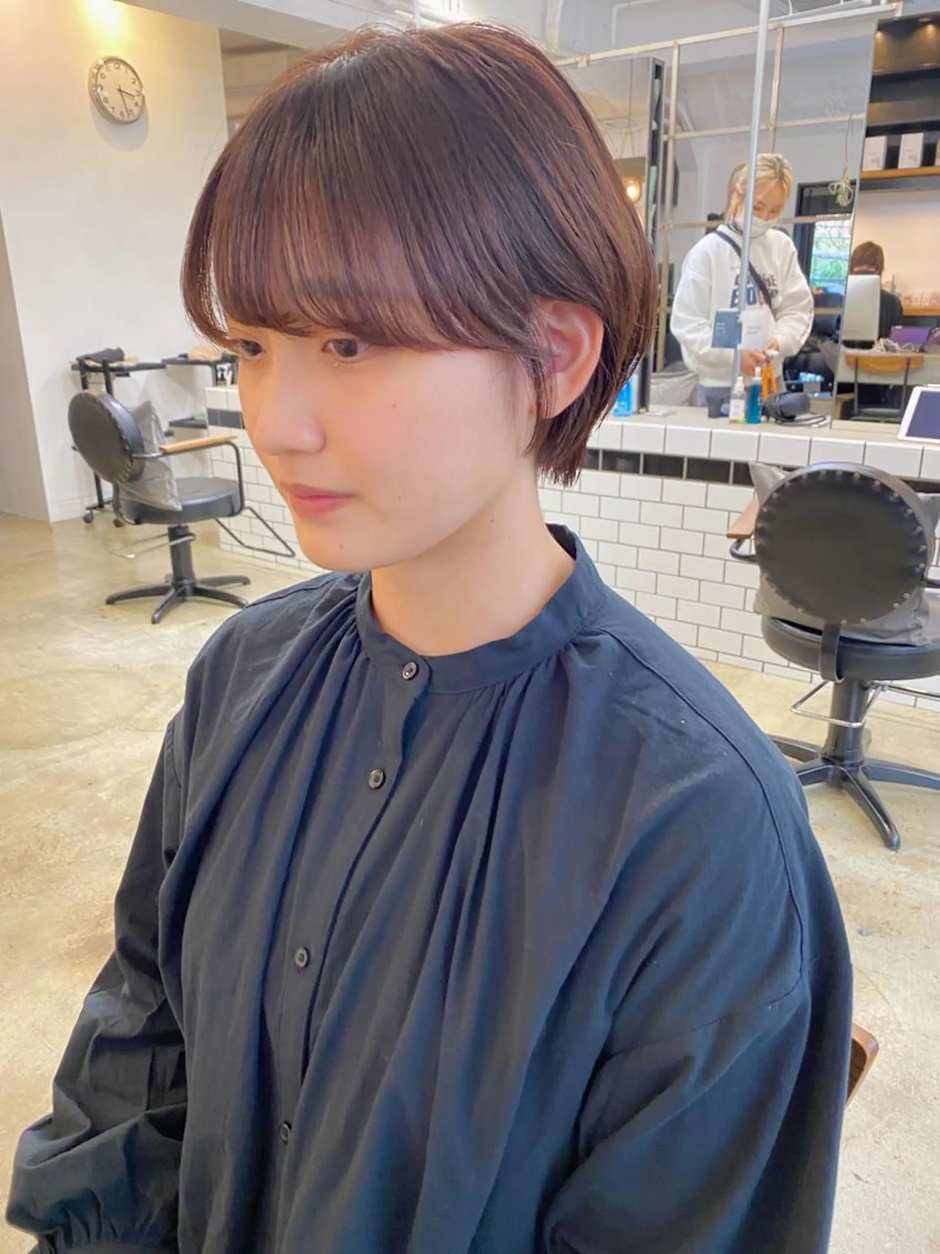 ショート カラー カット ヘアカラー トリートメント IVORY.所属・🟩白髪ぼかし/ボブ /ショートヘア/大司のヘアスタイル