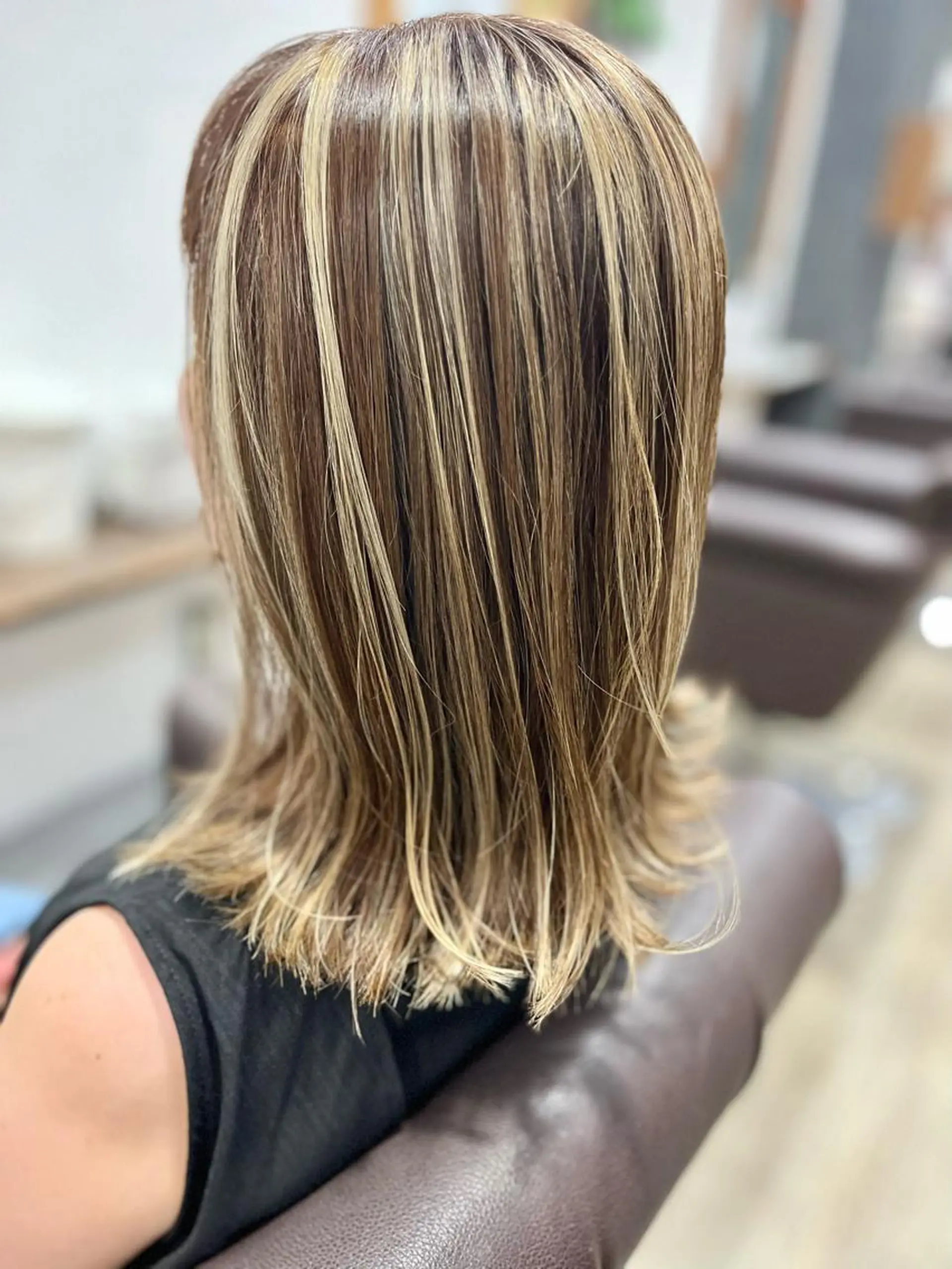 セミロング カラー olino【西田辺】 KAORIのヘアスタイル