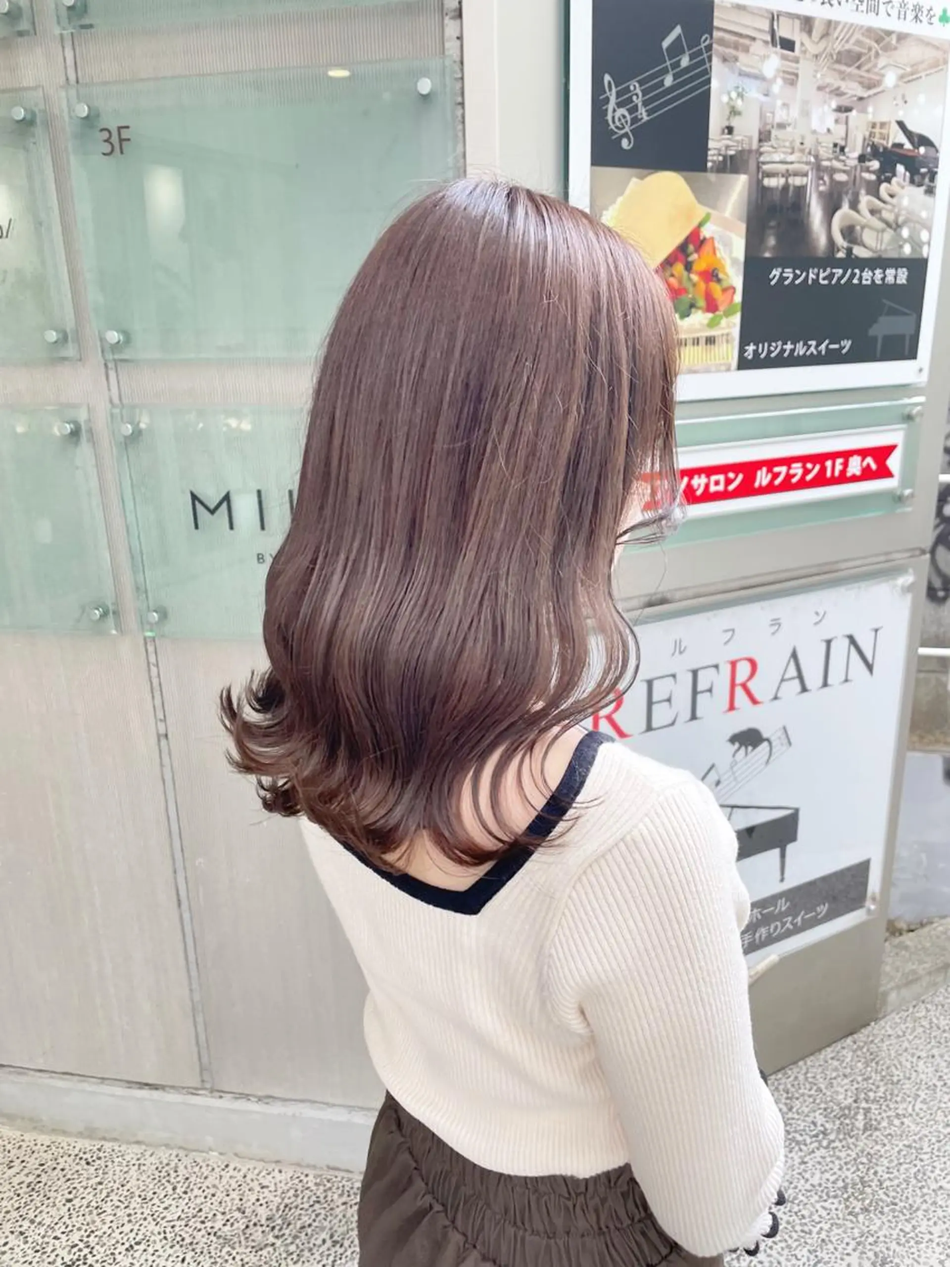 セミロング カラー ベージュカラー ブリーチ ブラウンカラー ココアベージュ ココアブラウン Blue所属・透明感カラー 🫰🏻💗 高橋舞のその他イメージ