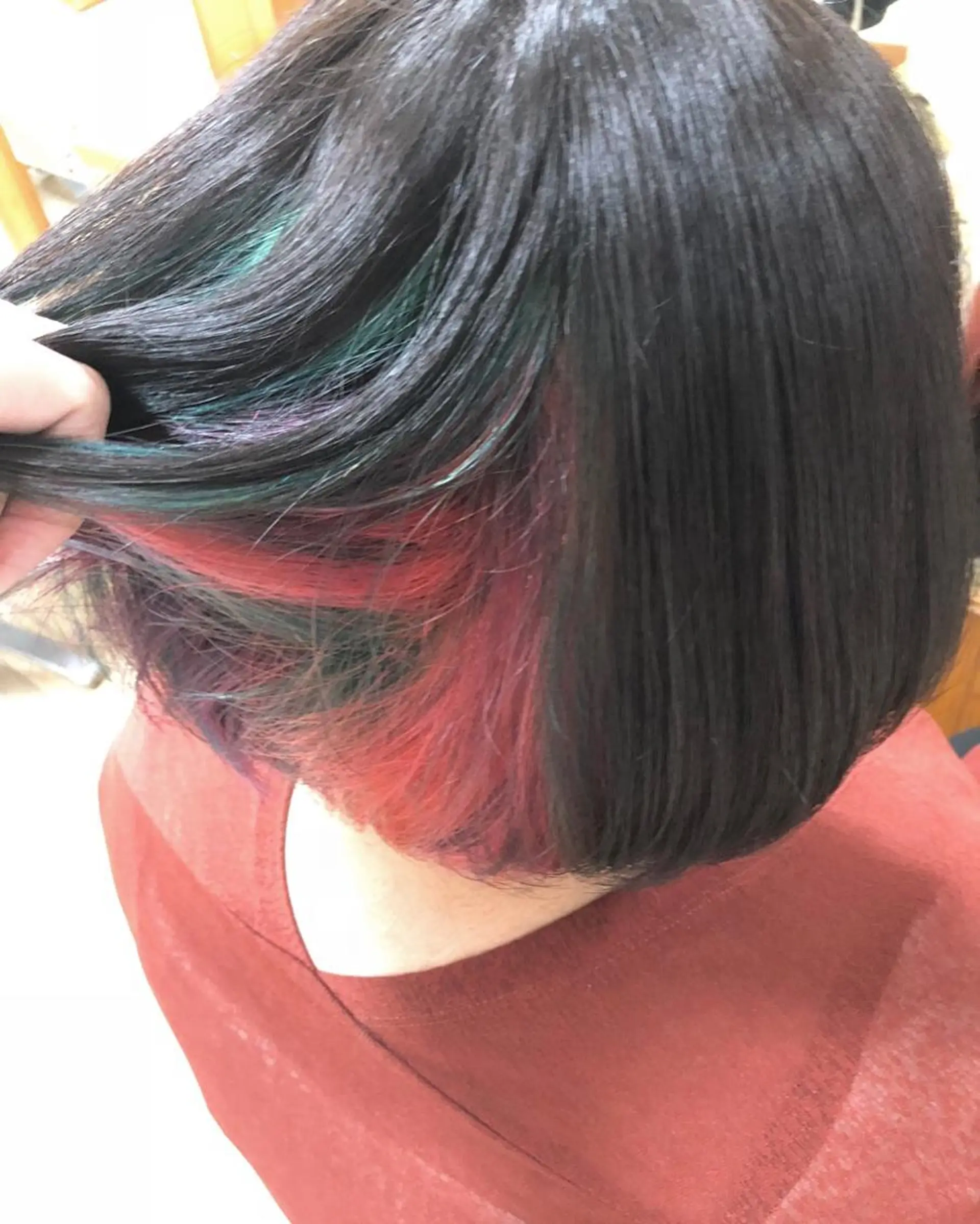 ミディアム カラー ダブルカラー インナーカラー Snaly カラー特化ページのヘアスタイル