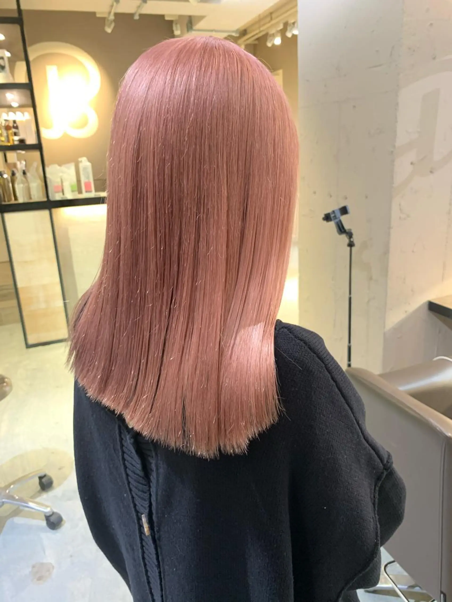 ロング カラー ブリーチ オレンジ ピンクカラー 全国No.1歴あり HINATA🥇のヘアスタイル