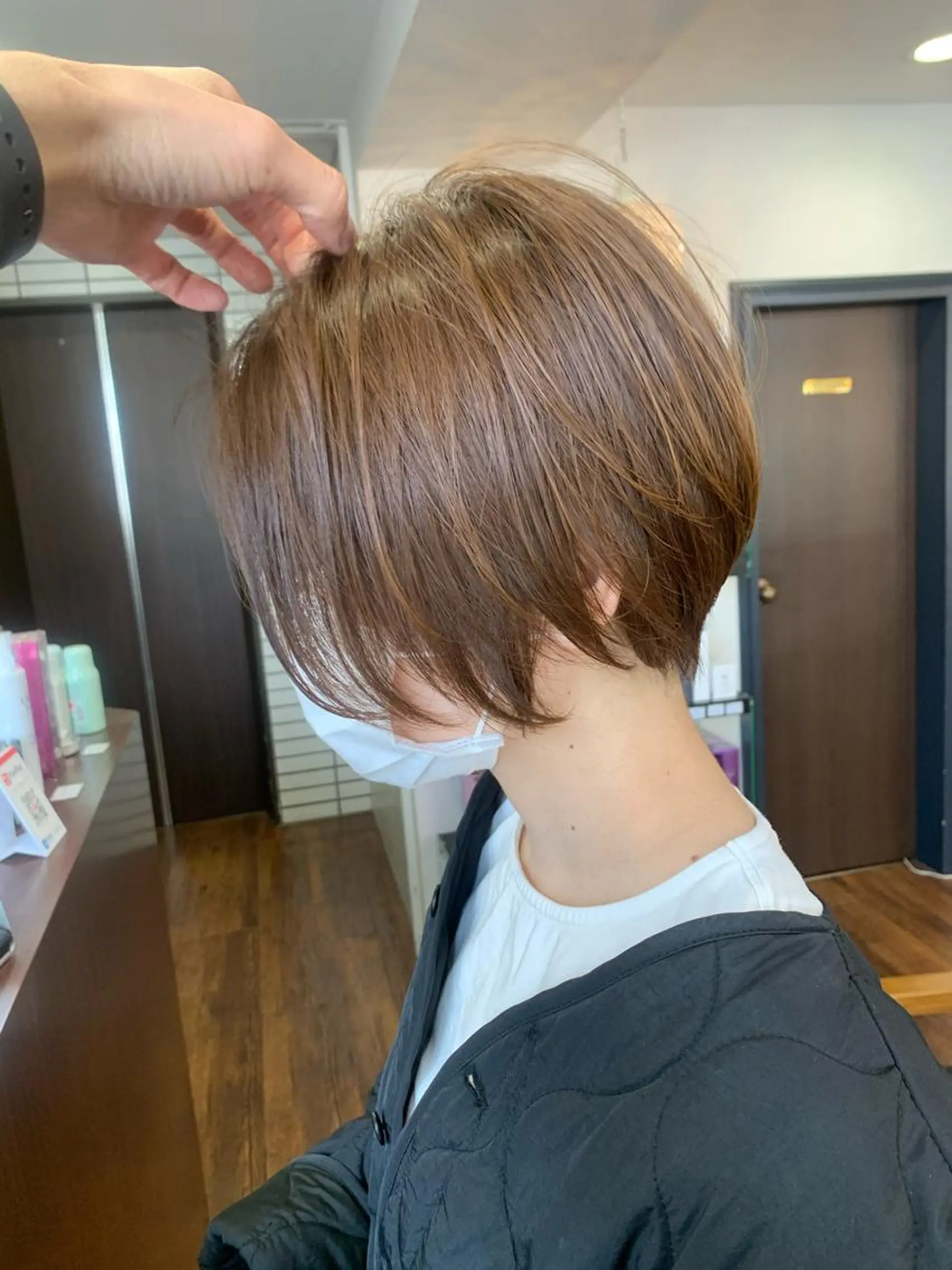 ショート カラー 縮毛矯正/ショート/ レイヤー/畑中正敏のヘアスタイル