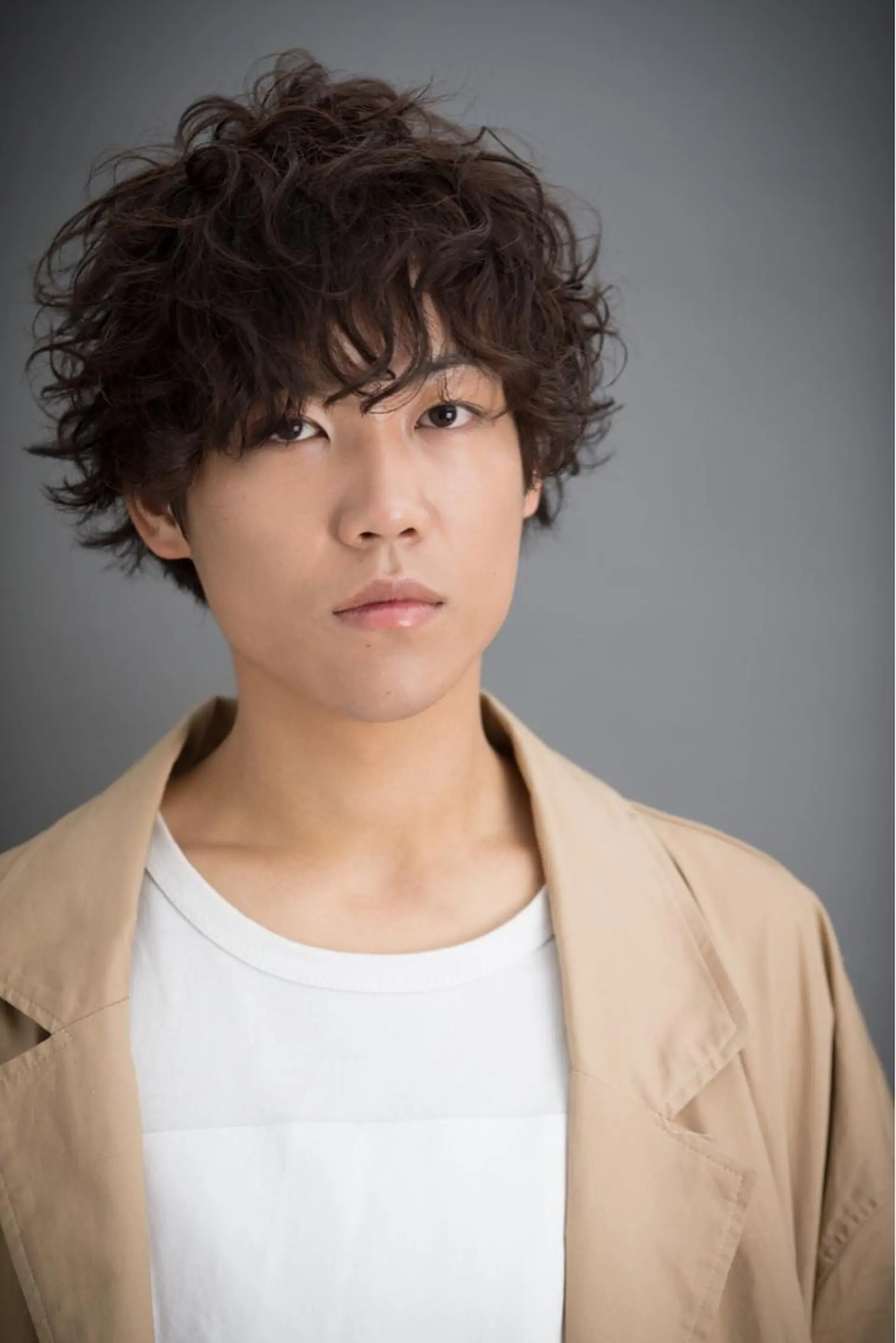 ショート カラー パーマ メンズ マッシュ Vir by browのヘアスタイル