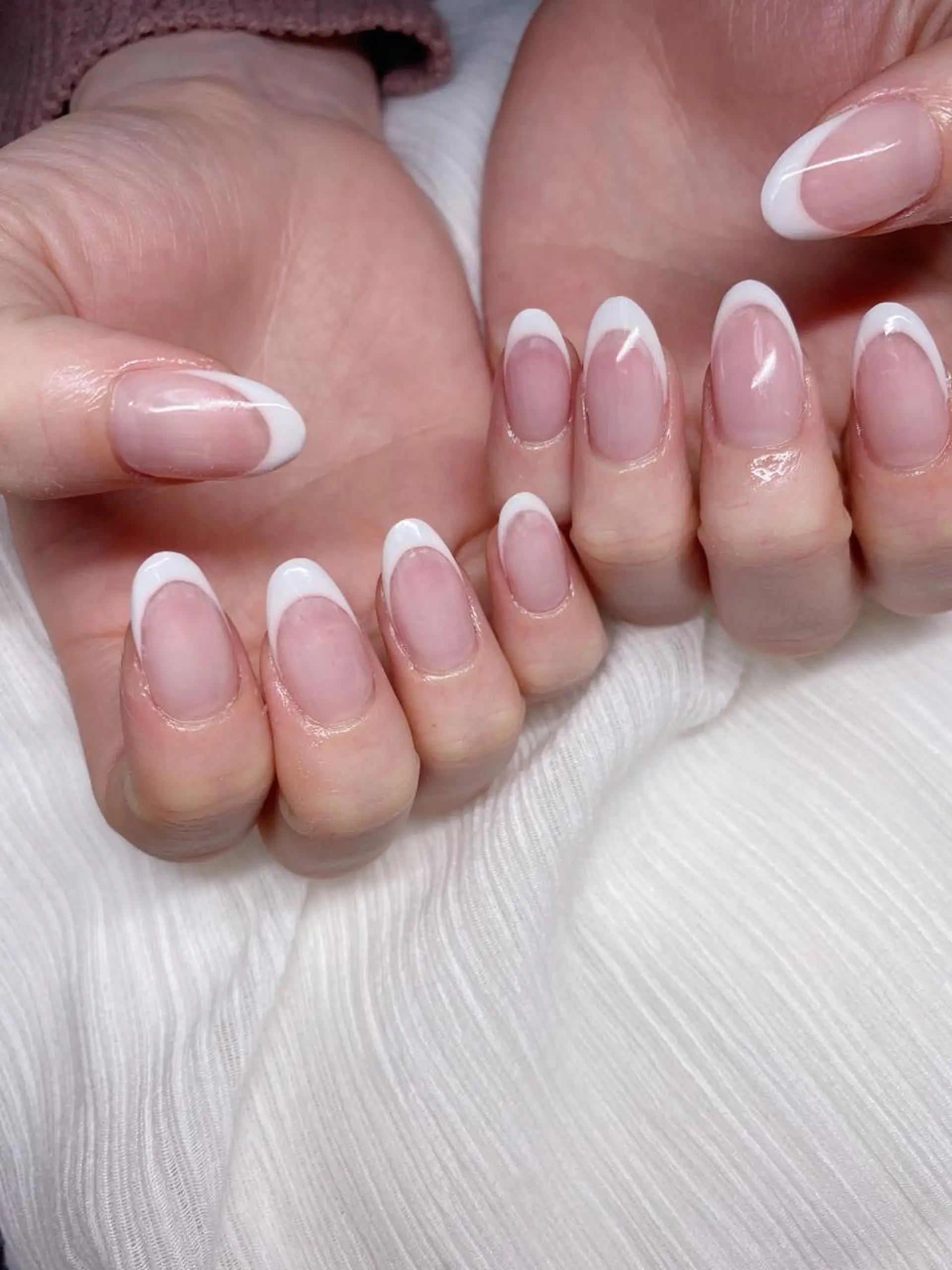 ネイル フレンチネイル スカルプネイル ハンドネイル Nail salon Museのネイルデザイン