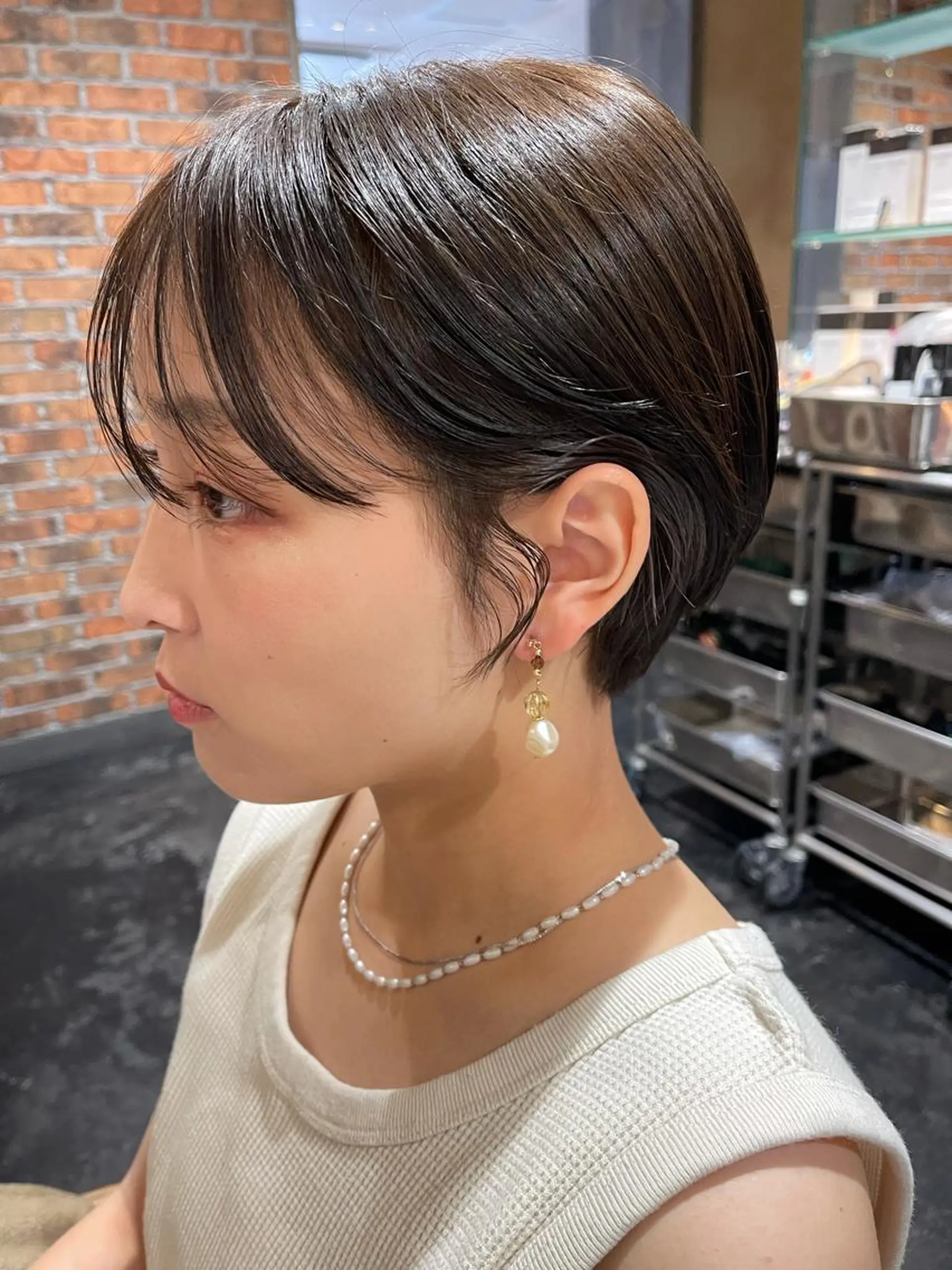 ショート カラー 泉 堅也のヘアスタイル