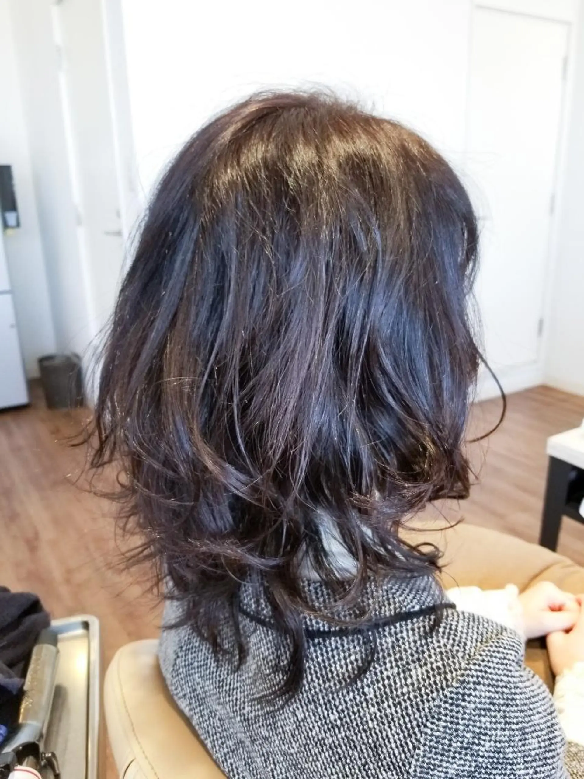 ミディアム パーマ ブリーチ、デザイン  カラー福士直矢のヘアスタイル