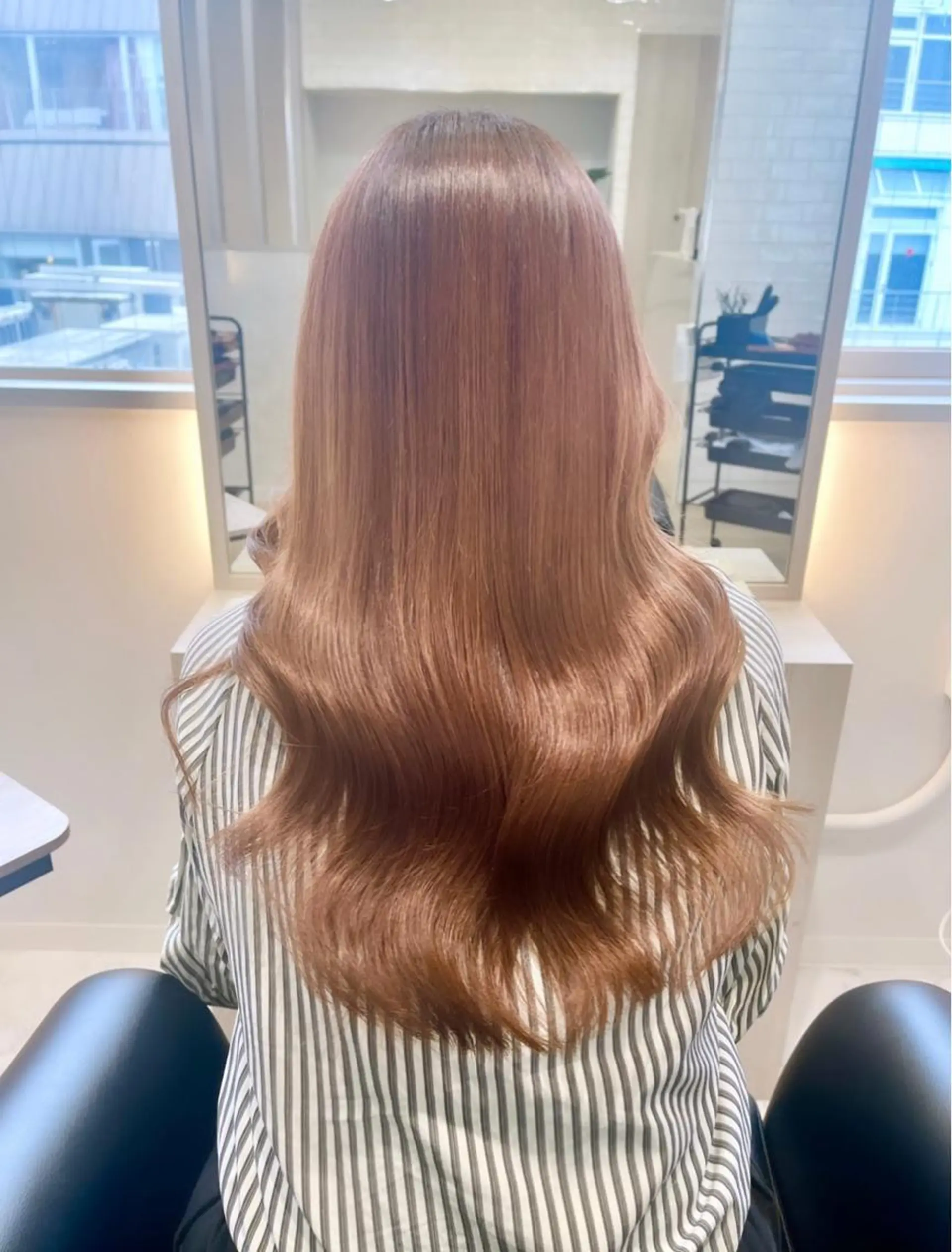 ロング カラー カット ヘアカラー トリートメント &chaLme   心斎橋所属・emi/髪質改善/ 韓国風/艶カラーのヘアスタイル