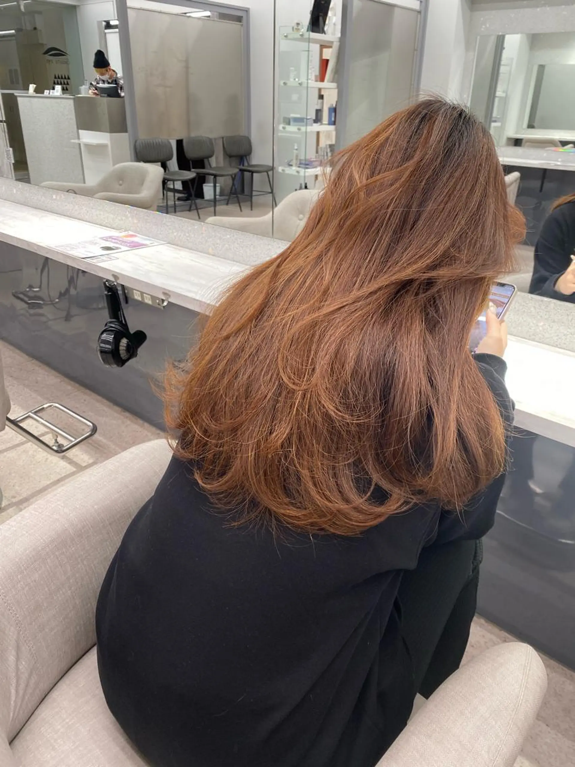 ロング カット トリートメント 京都レイヤーカット/ 縮毛矯正/羽柴りくのヘアスタイル