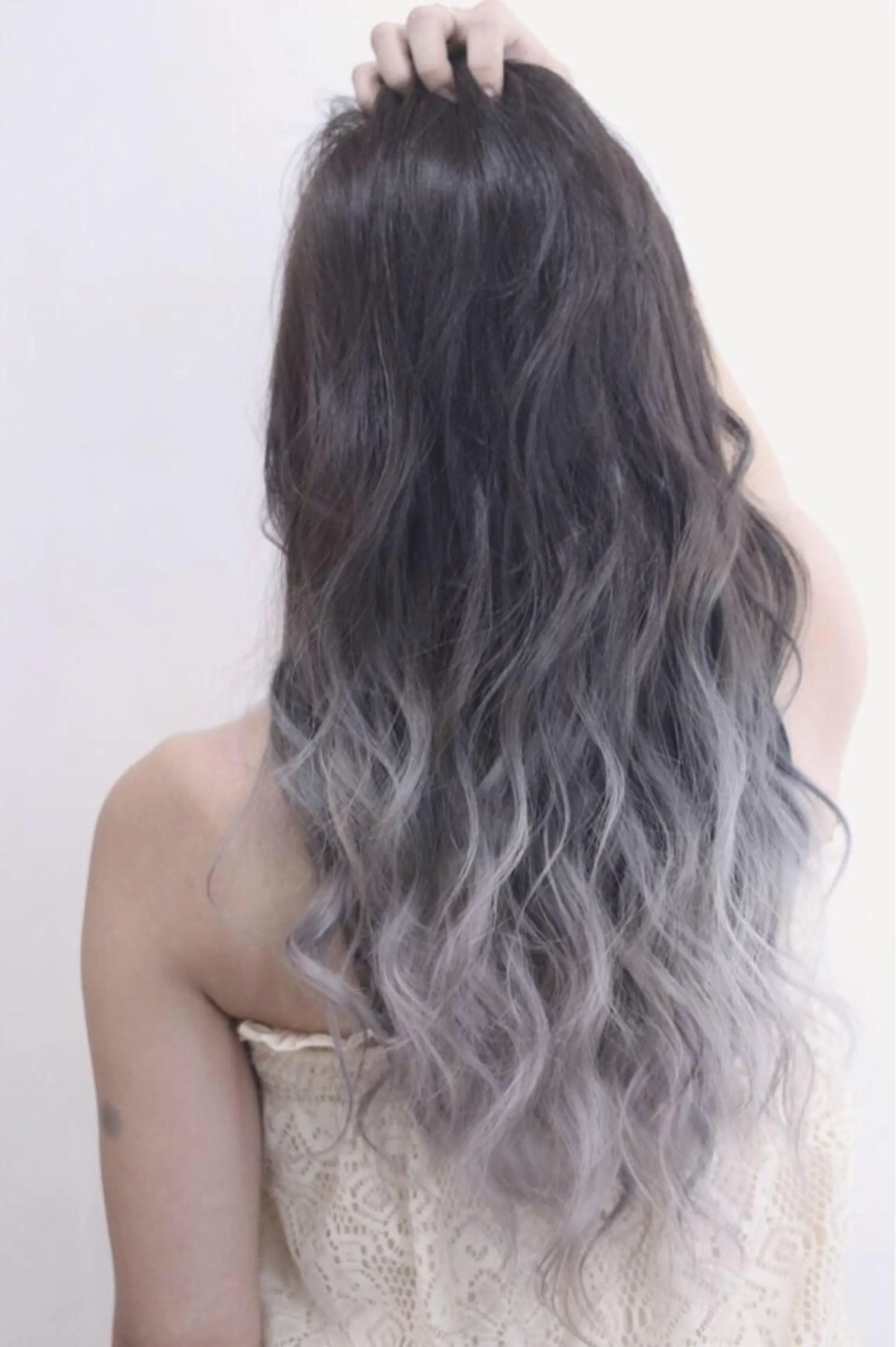 ロング カラー チビ編み込みエクステ シールEXどぅ〜すのヘアスタイル