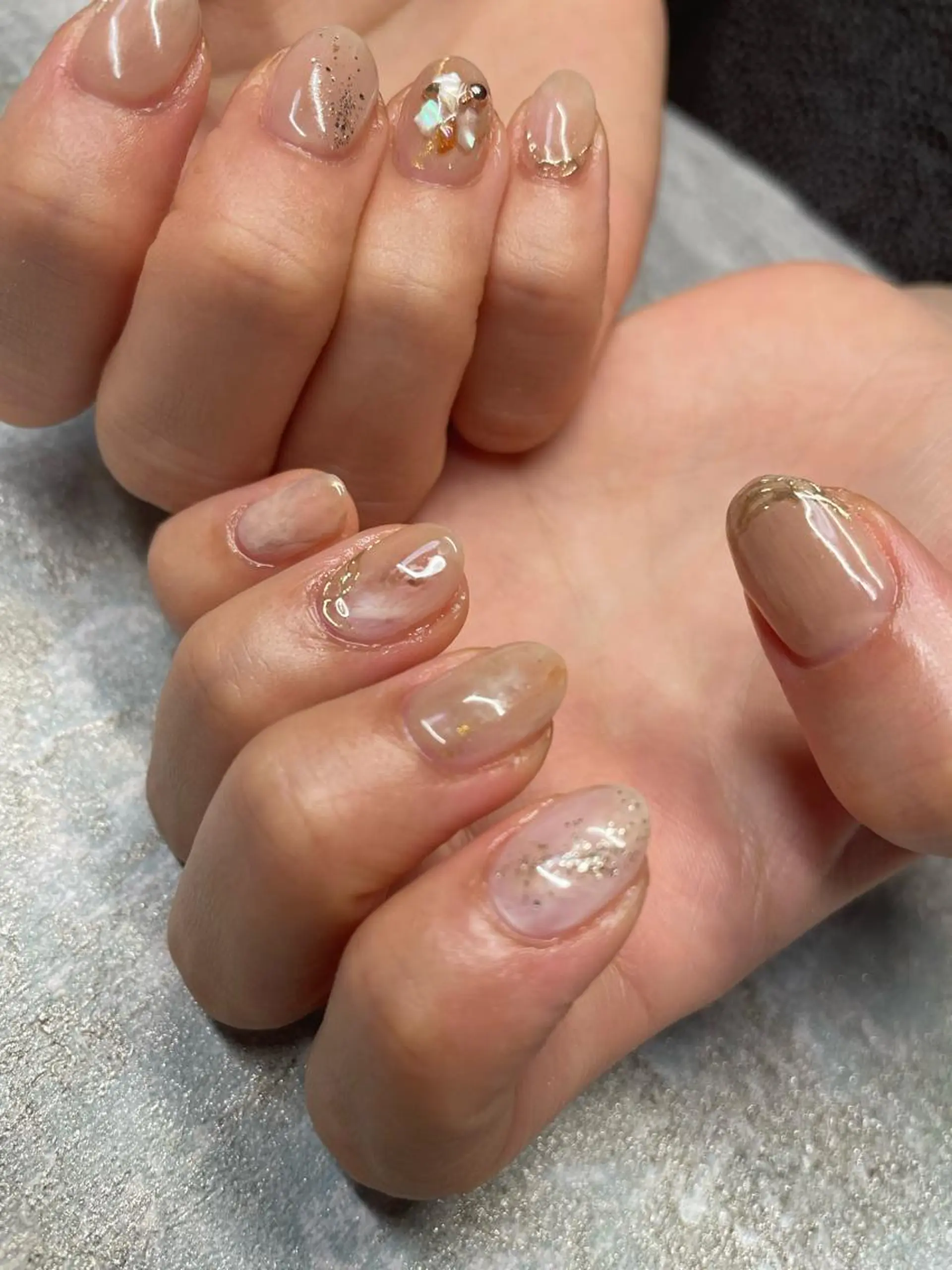 ロング カラー ヘアアレンジ キッズ ネイル マツエク・マツパ 福田 加奈のネイルデザイン