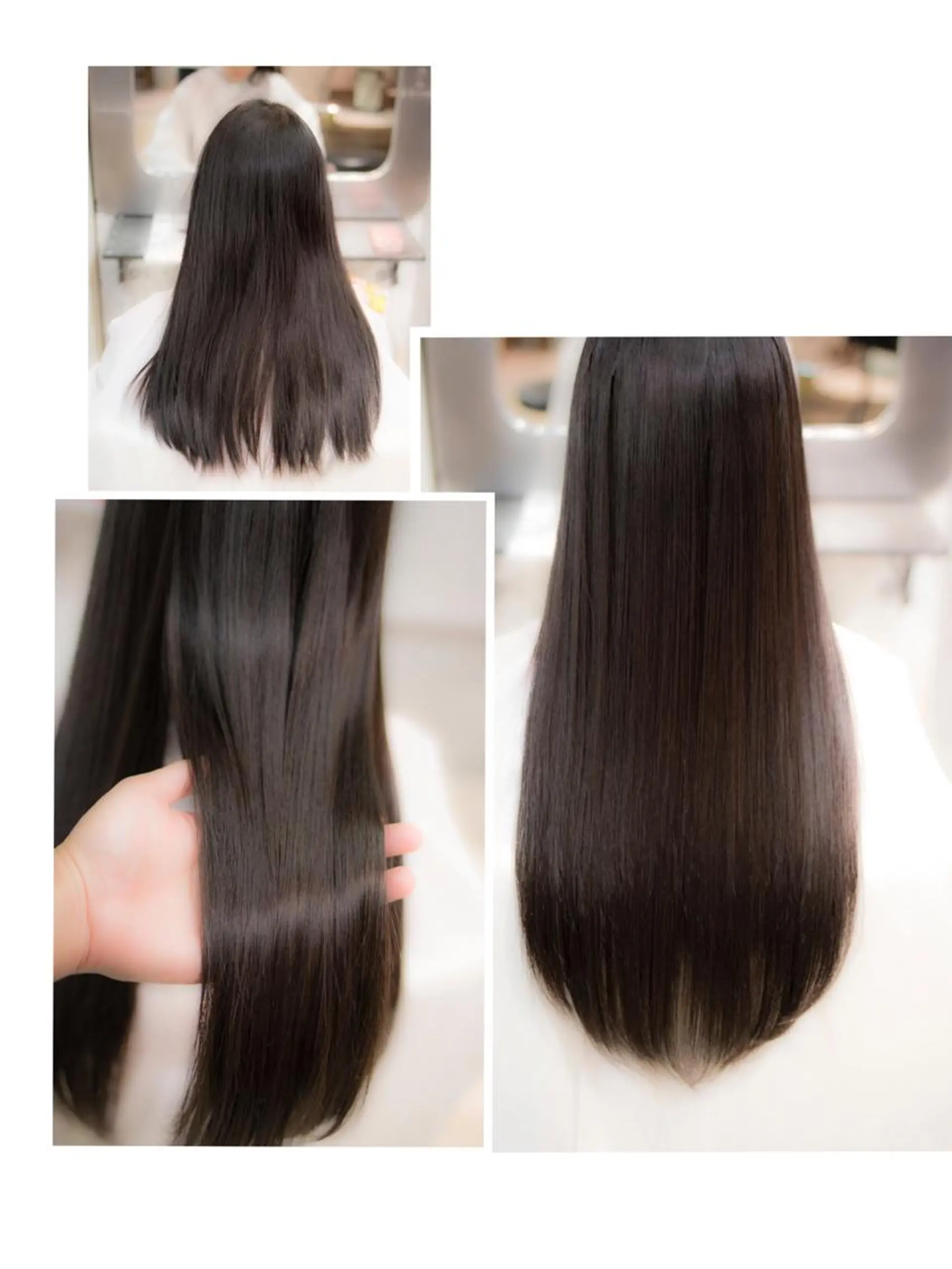 ロング シールエクステ エクステ FÜRSTIN所属・西村髪質改善 ブリーチ縮毛矯正のヘアスタイル