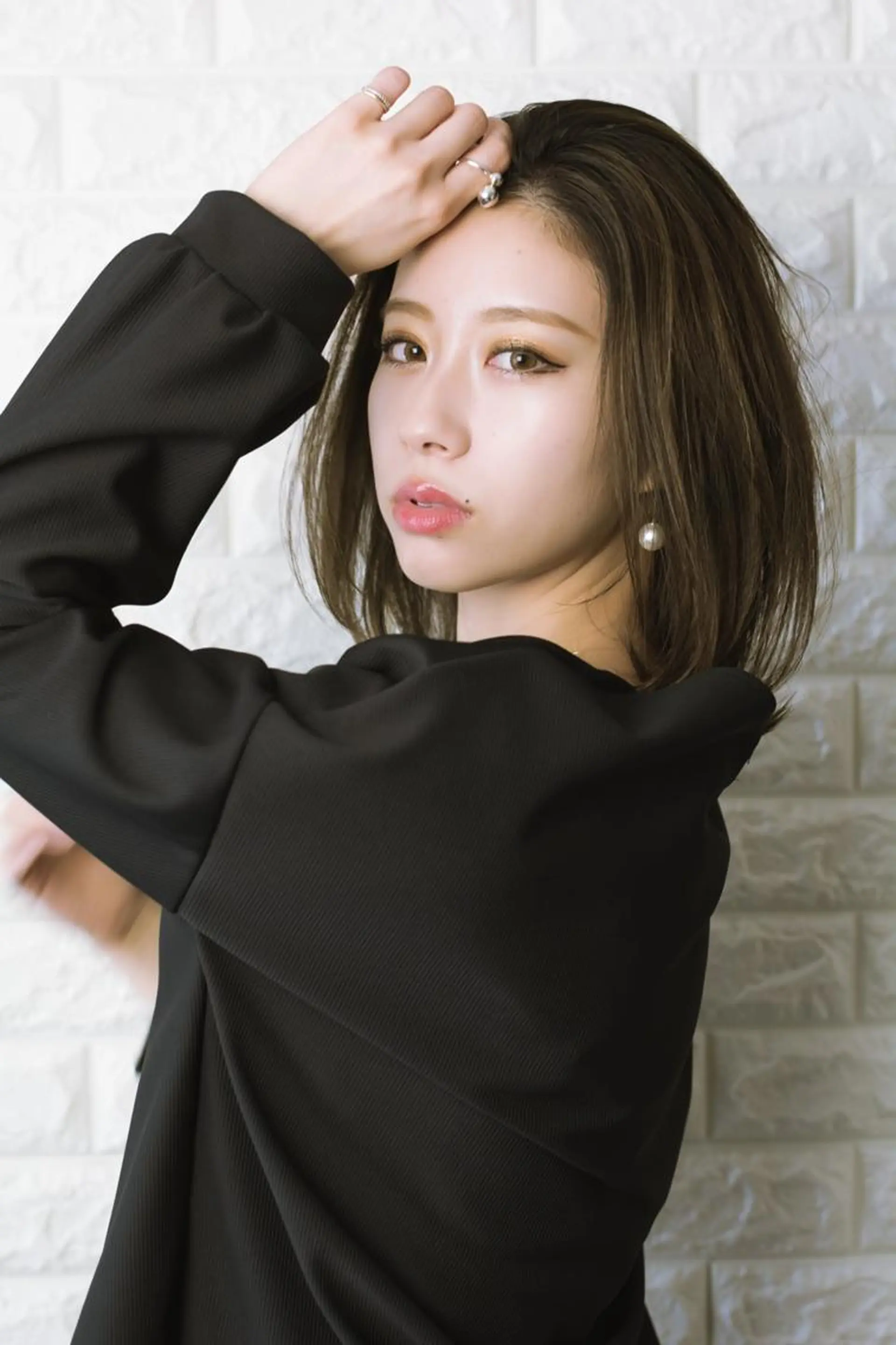 ミディアム ショートボブ ボブ 外国人風カラー ハイライト 外ハネヘア 撮影モデル 斉藤 正敏のその他イメージ