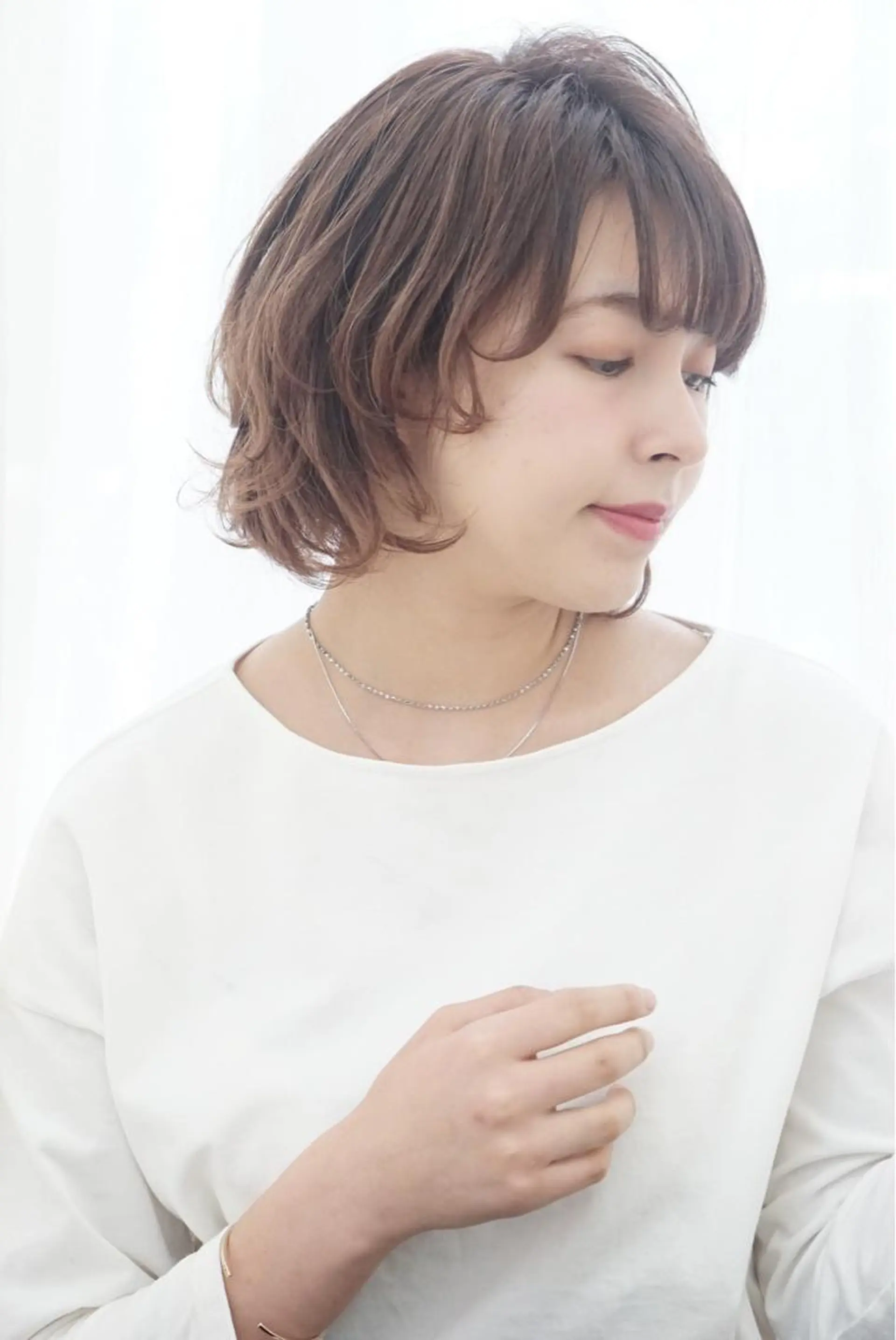 ミディアム カラー ボブ ✨店長 鈴木輝✨のヘアスタイル