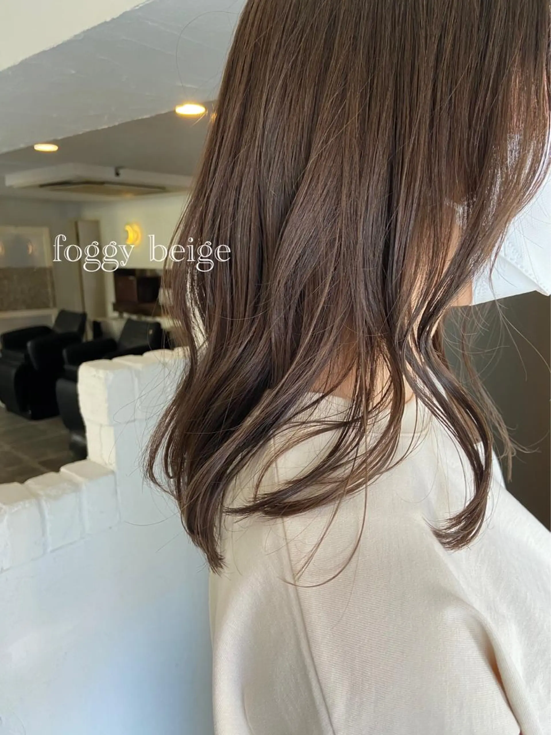 ミディアム カラー ヘアアレンジ ベージュカラー ブリーチ 透明感カラー ダブルカラー グレージュ SALOWIN恵比寿所属・ヘッドスパで脳を 整える✨chacoのヘアスタイル