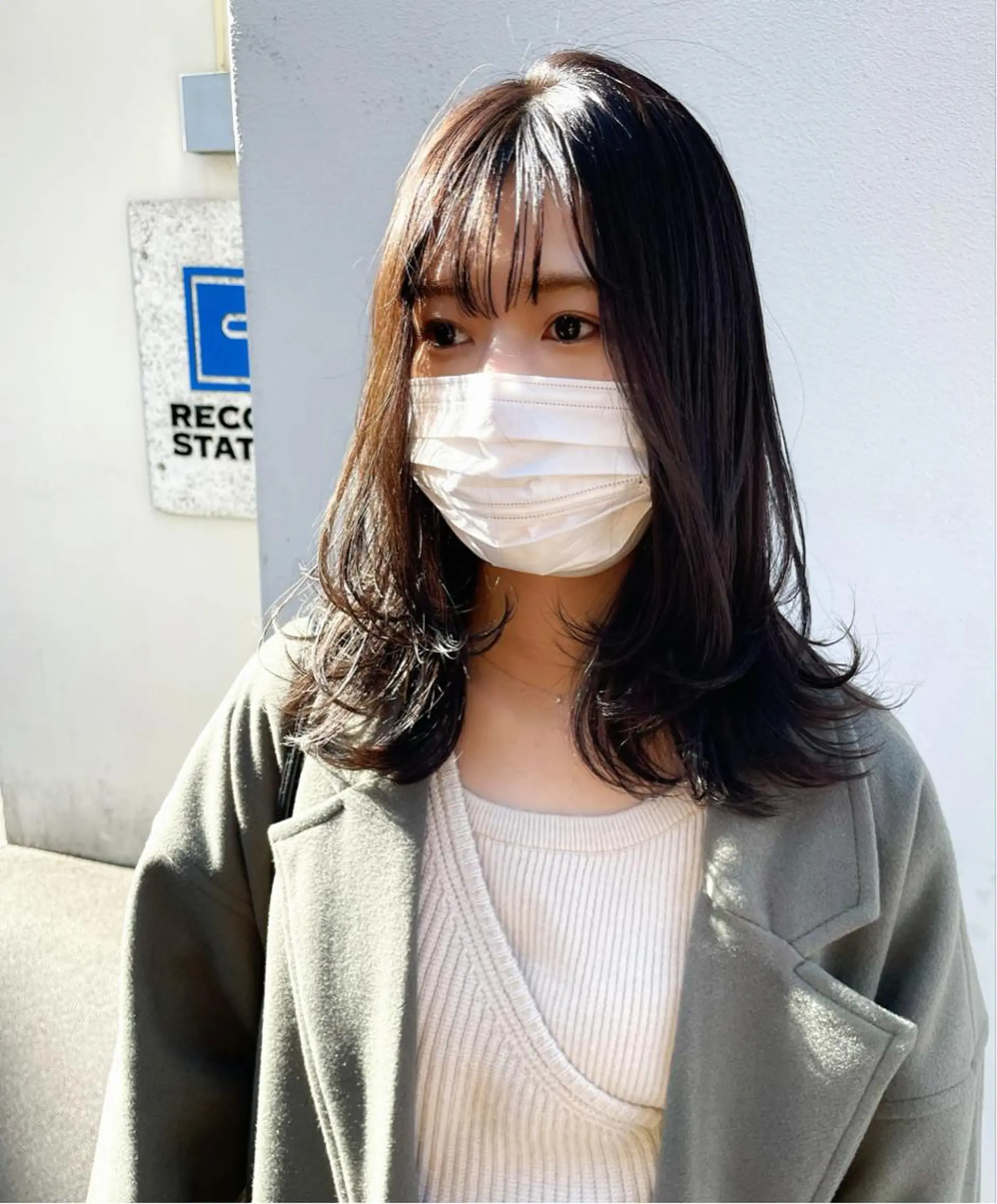 ミディアム レイヤーカット カット ヘアカラー トリートメント 〽️magico/ ウルフDaiki〽️のヘアスタイル