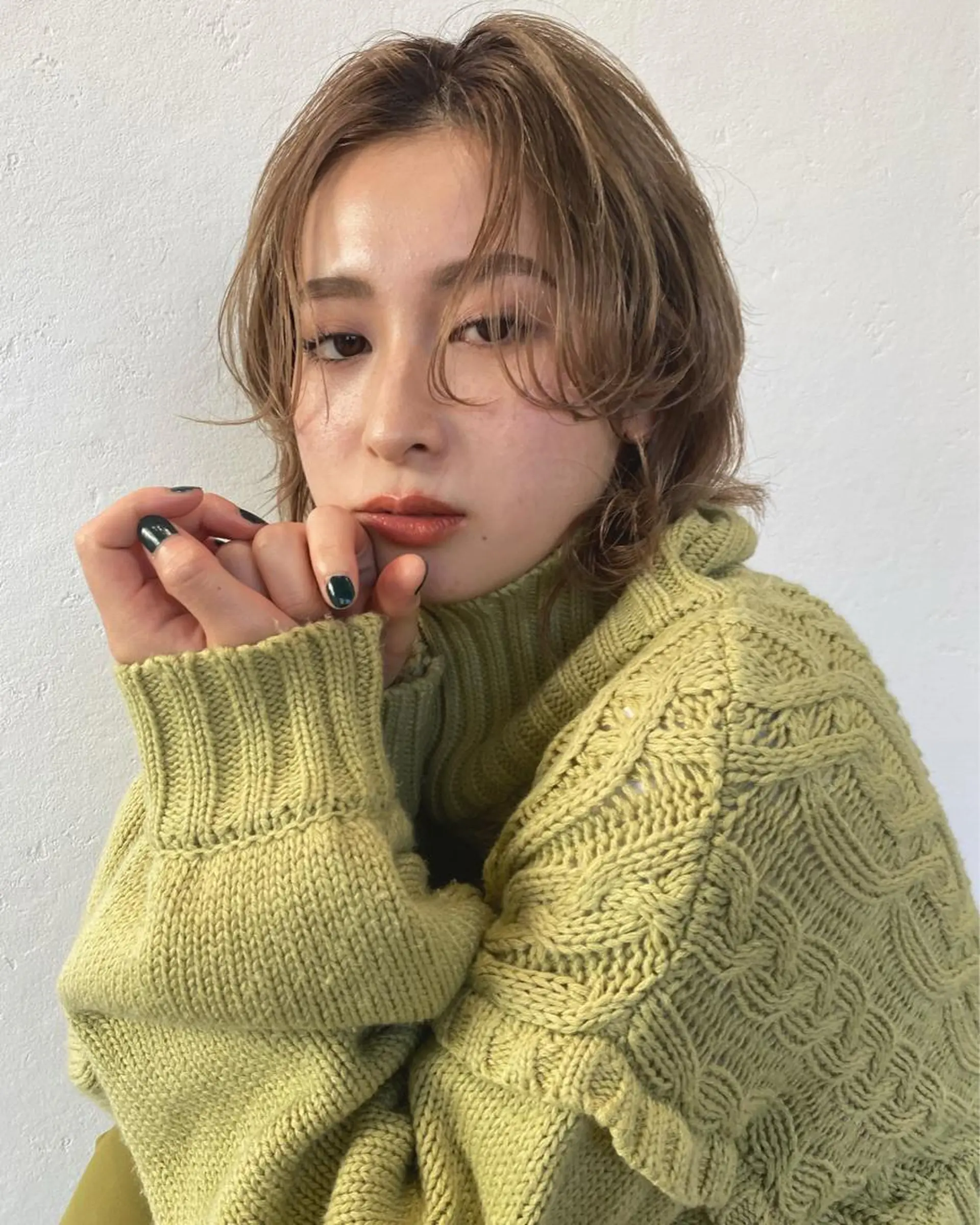 ミディアム カラー カット ヘアカラー トリートメント 柔らかいcolor 🌿harukaのヘアスタイル