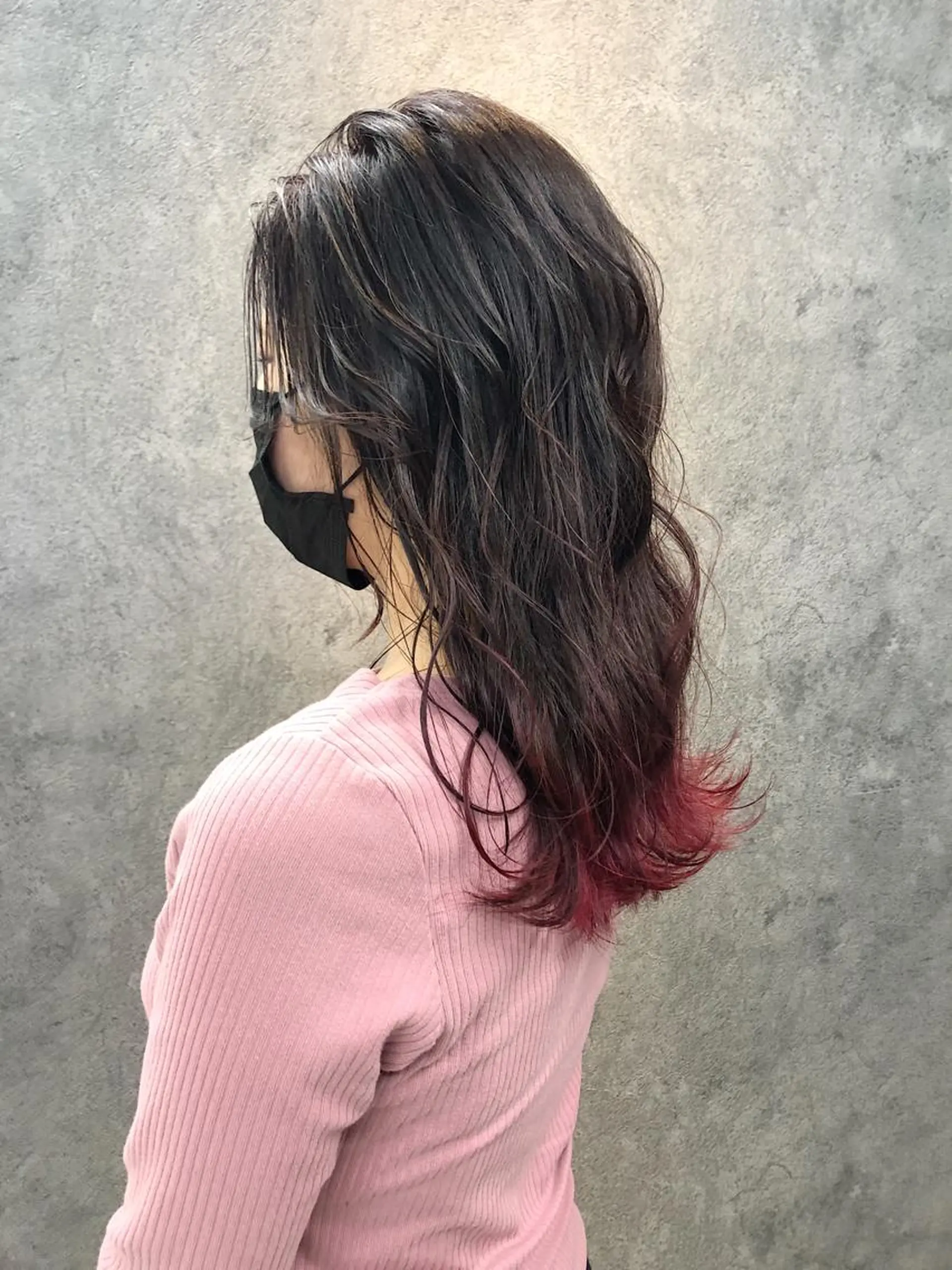 セミロング 所渉/韓国レイヤー /ウルフカットのヘアスタイル