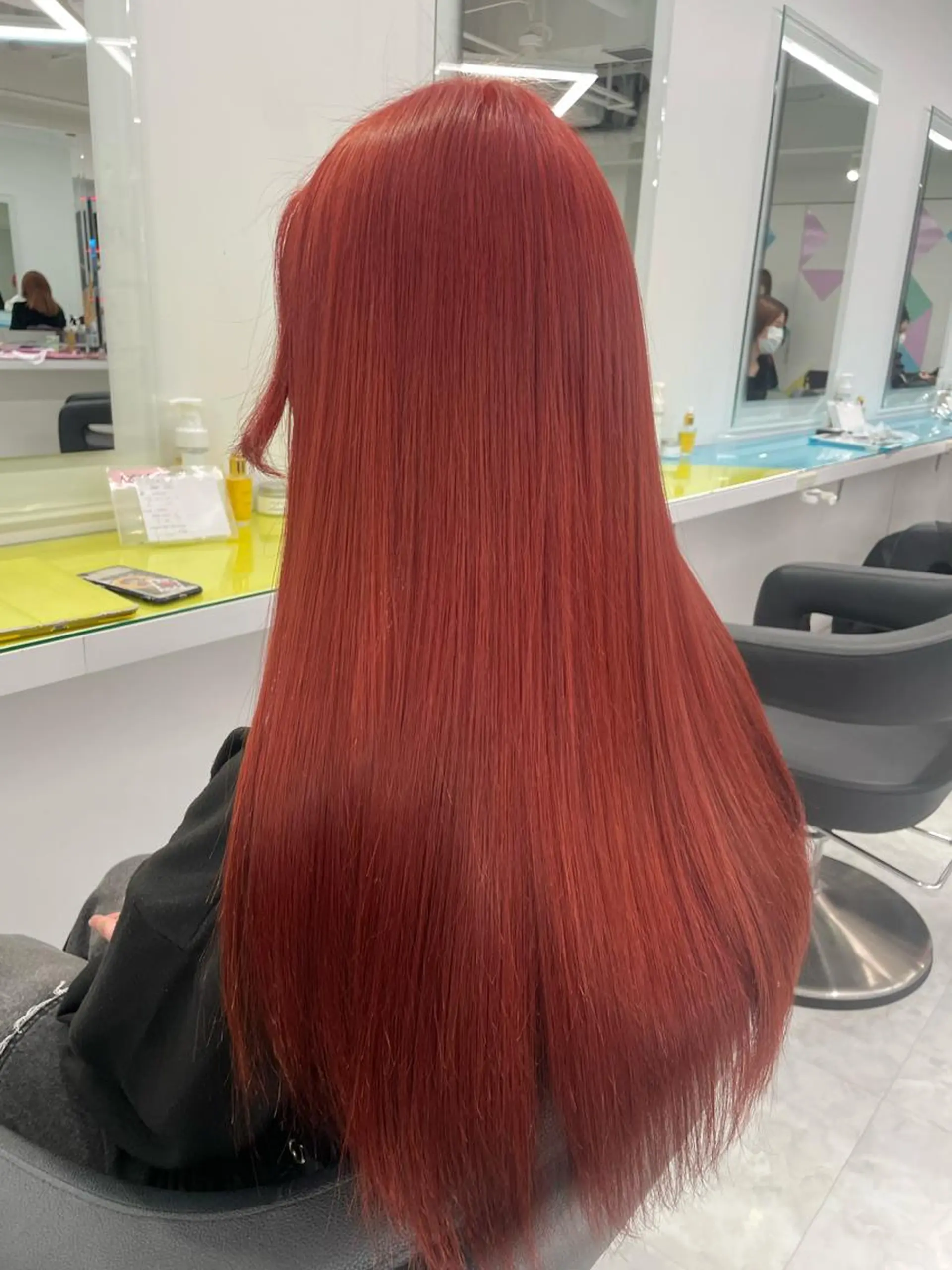 ロング カラー ヘアアレンジ アッシュ ベージュカラー 黒髪 ブリーチ ブルーカラー 渋谷/透明感カラー /半個室/こうめいのヘアスタイル