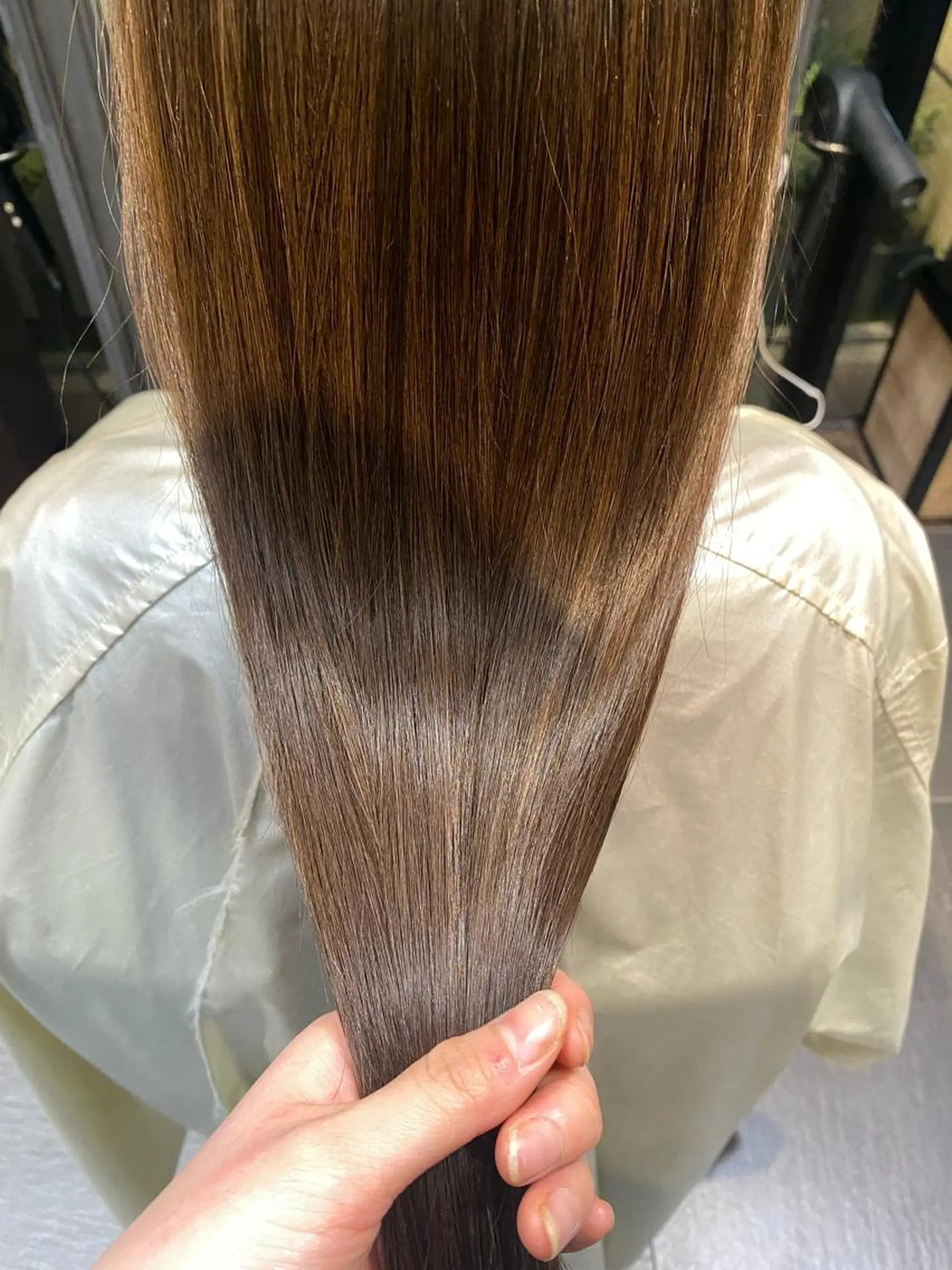 ロング パーマ 縮毛矯正 銀座/MINX 宇都 愛梨/デザインカットのヘアスタイル