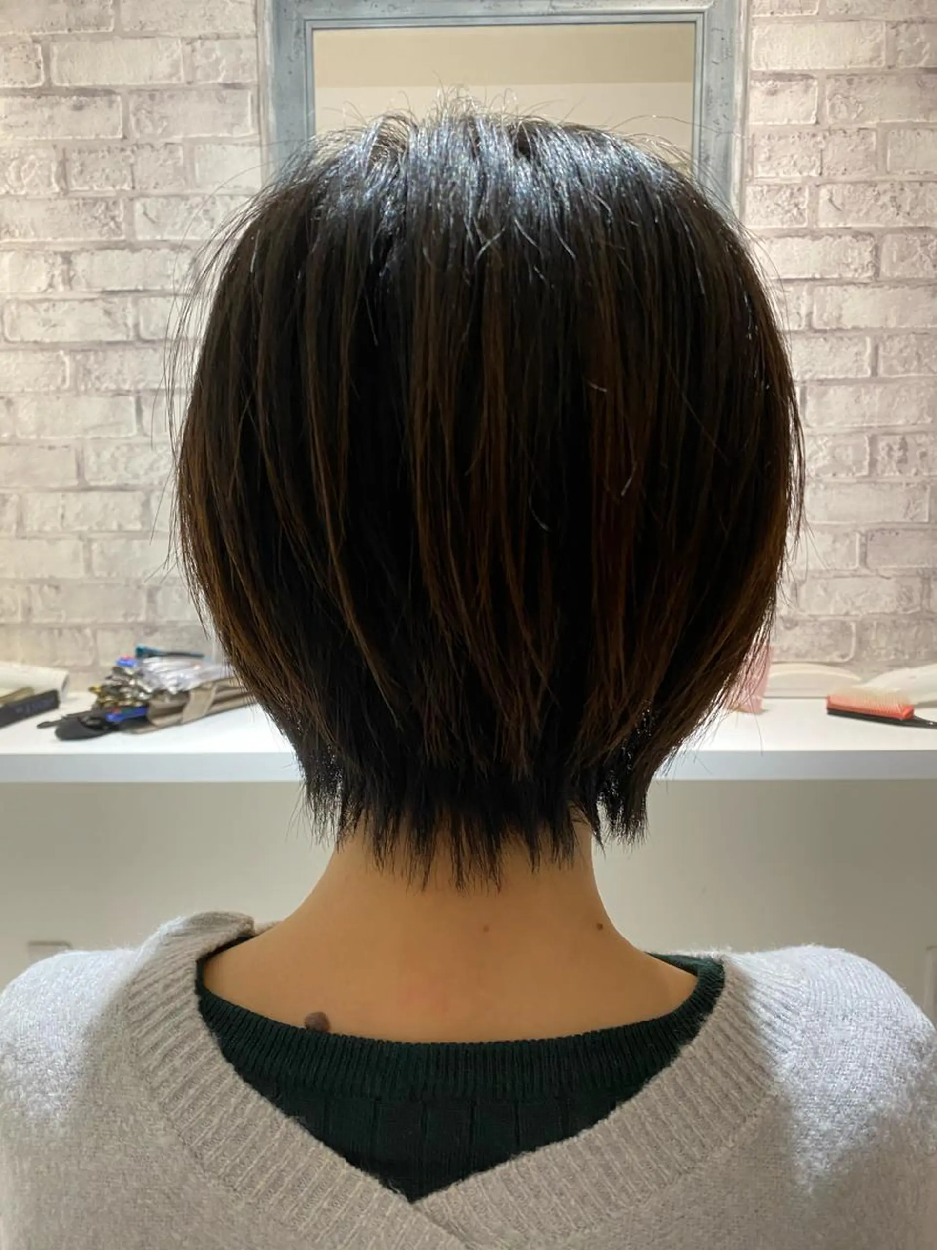 ショート カット ヘアカラー トリートメント ［パサつき改善］＊ 髪質改善ケアサロン＊のヘアスタイル