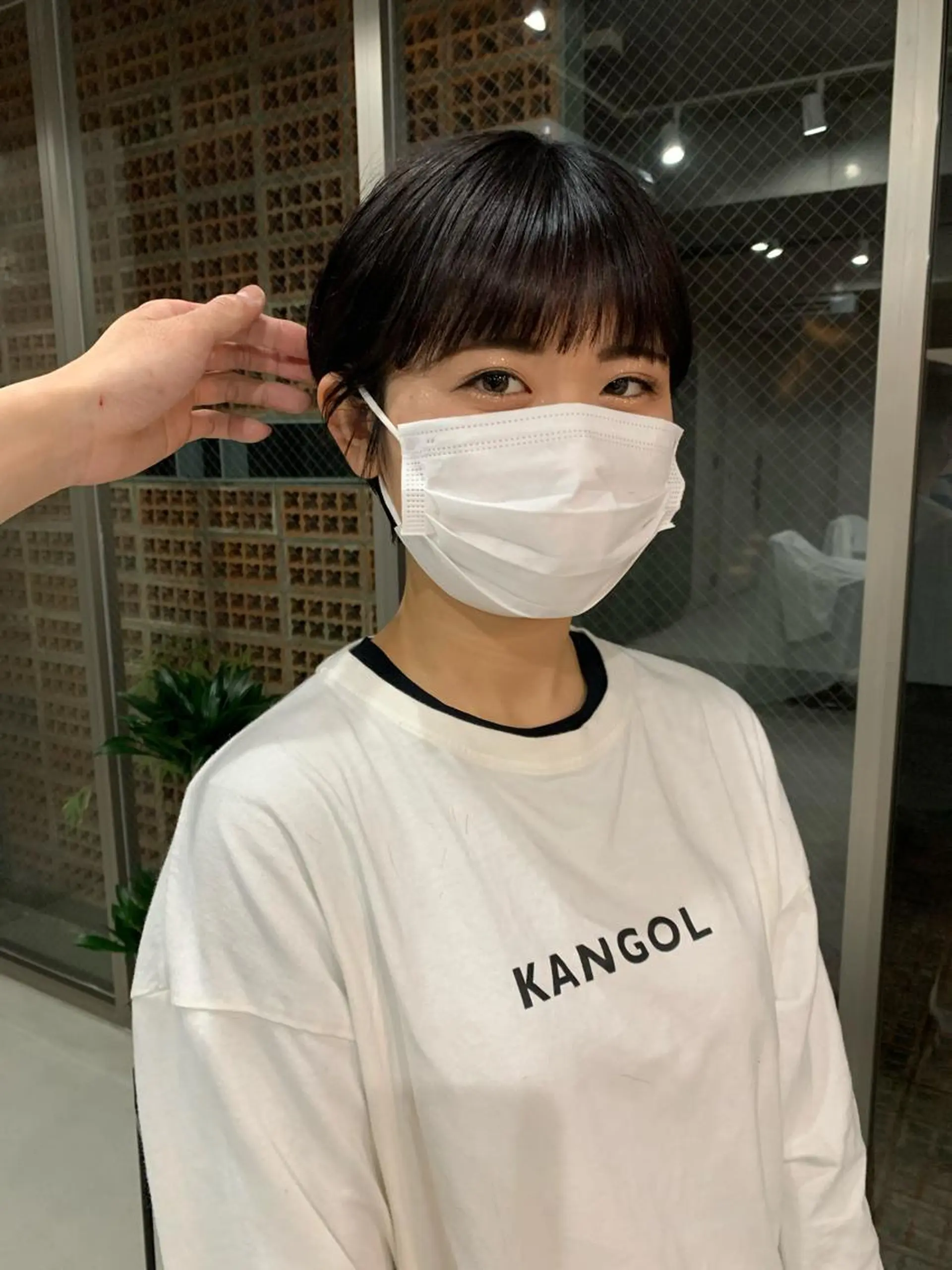 ショート カラー ボブパーマコテ巻き風 パーマNo1深江秀平のヘアスタイル