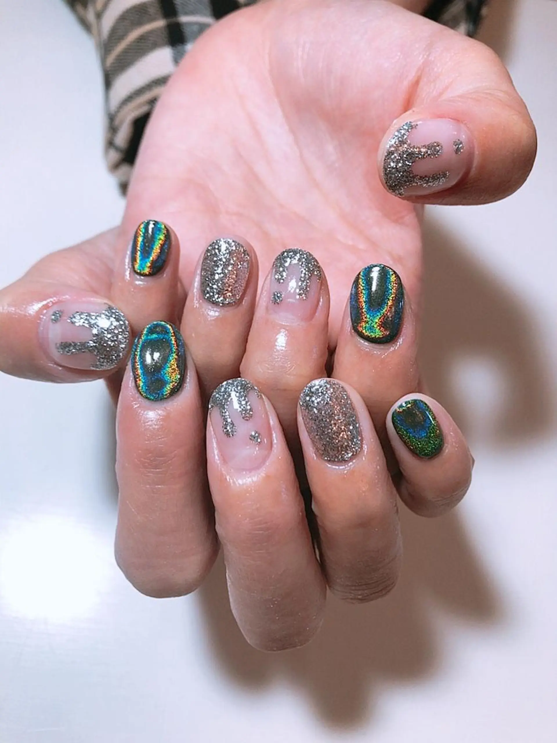 ネイル ハンドネイル いちじゅう あおいのネイルデザイン