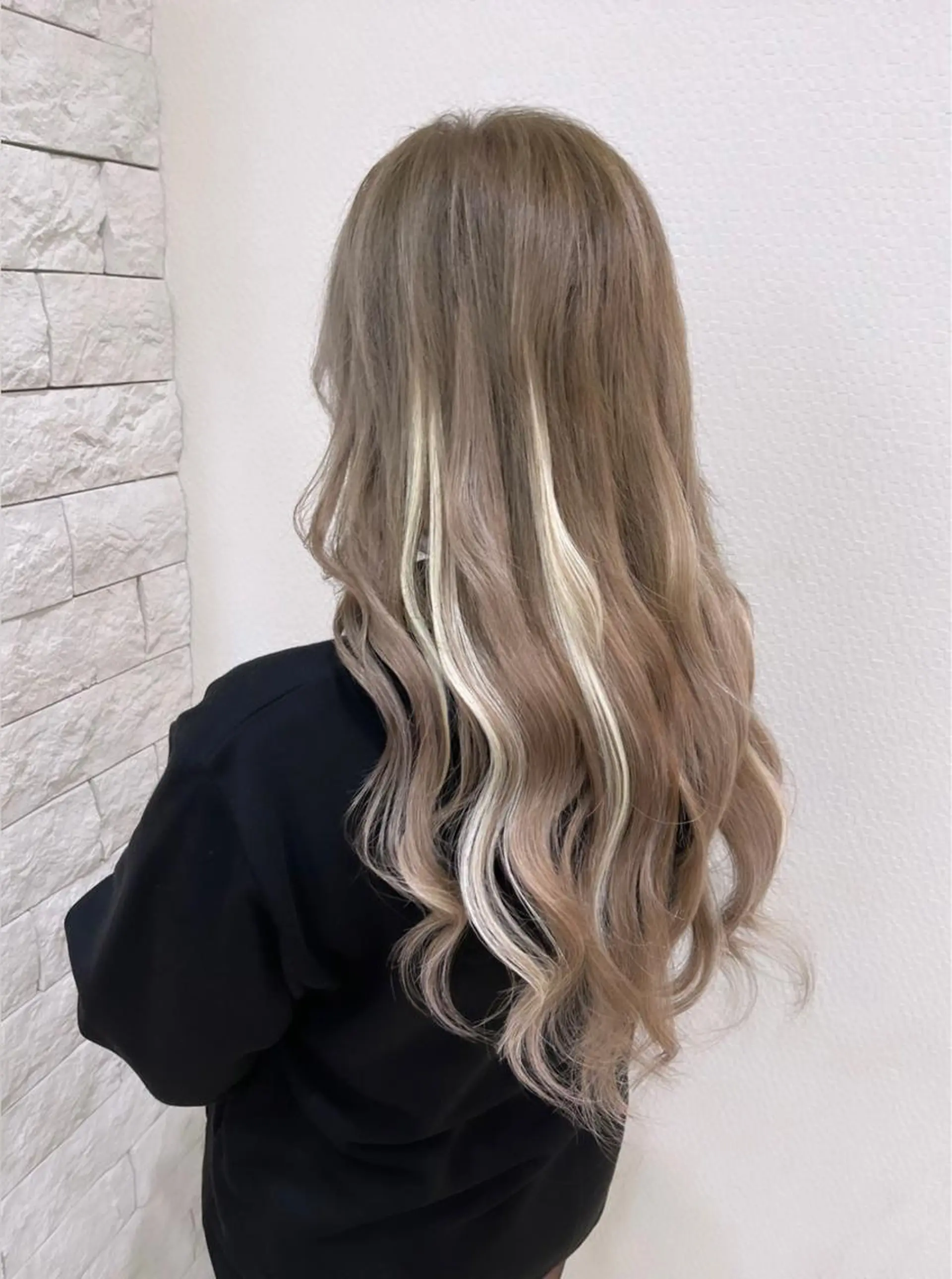 ロング エクステ ハイライト エクステ 名古屋のピンク好き かずくん🦩のヘアスタイル